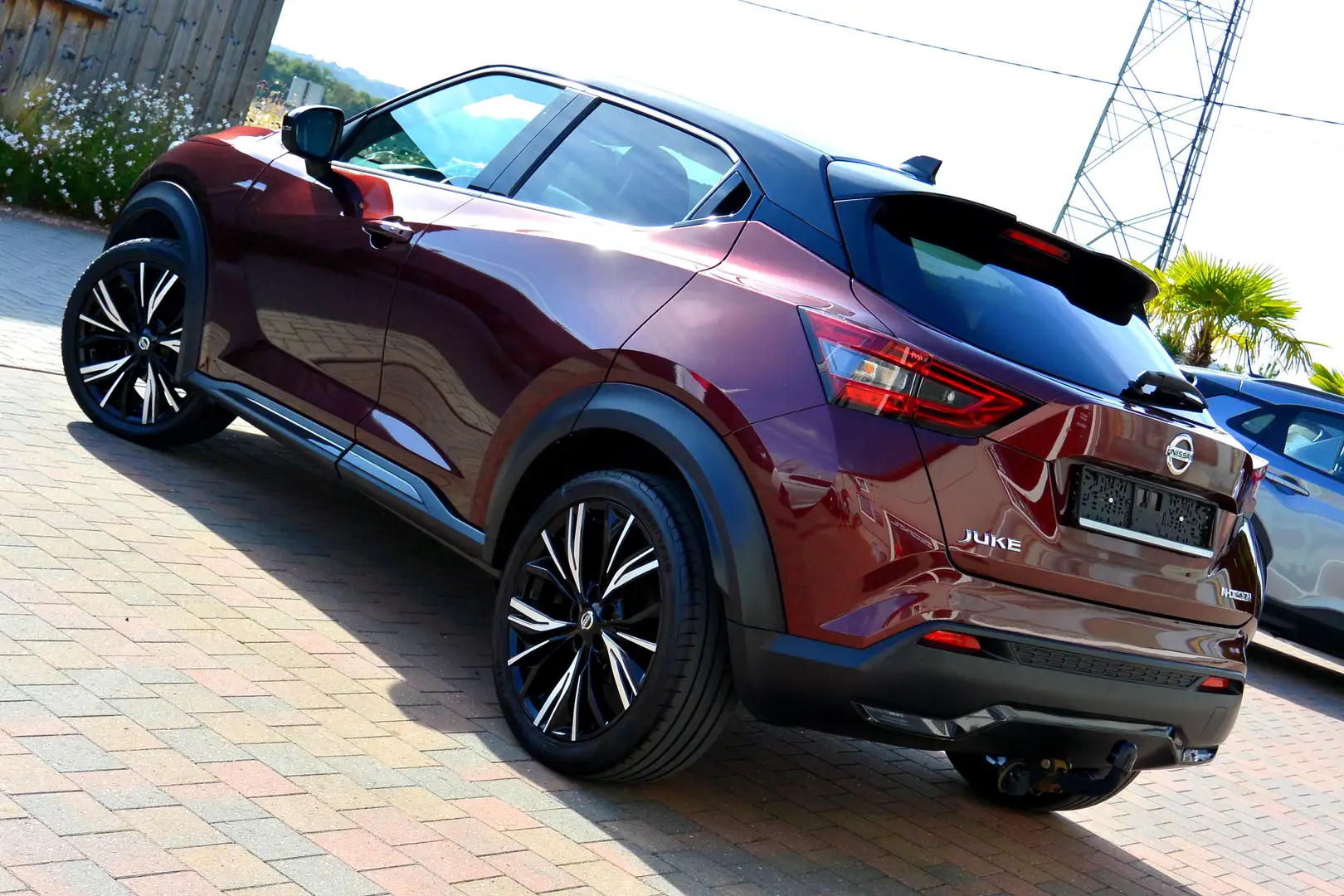 Nissan Juke 1.0L N-DESIGN BLACK*BT.AUT*CUIR*CAM*NAVI*GARANTIE* Rood - 2