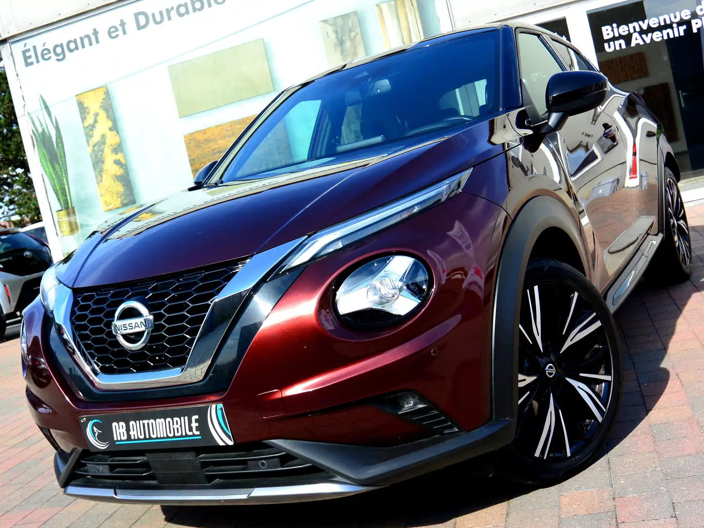 Nissan Juke 1.0L N-DESIGN BLACK*BT.AUT*CUIR*CAM*NAVI*GARANTIE* Rouge - 1