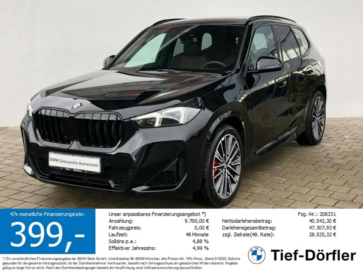 BMW X1 xDrive23i SAG M Sport AHKCAM/A-SITZ/LHZ Negro - 1