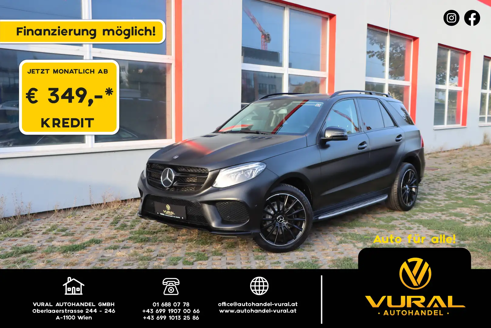 Mercedes-Benz GLE 350 d AMG-Line 4Matic | 360° Kamera | Anhängerkupplung | Night-Paket | Fahrassistenz-Paket Plus | LED | Distronic Plus | Grau - 1