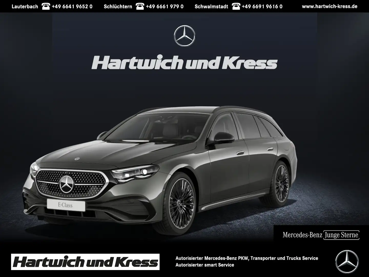 Mercedes-Benz E 300 E 300 de T AMG Line Advanced Plus+360°-Kamera+Burmester+DIGITAL LIGHT+Night+ Gris - 1