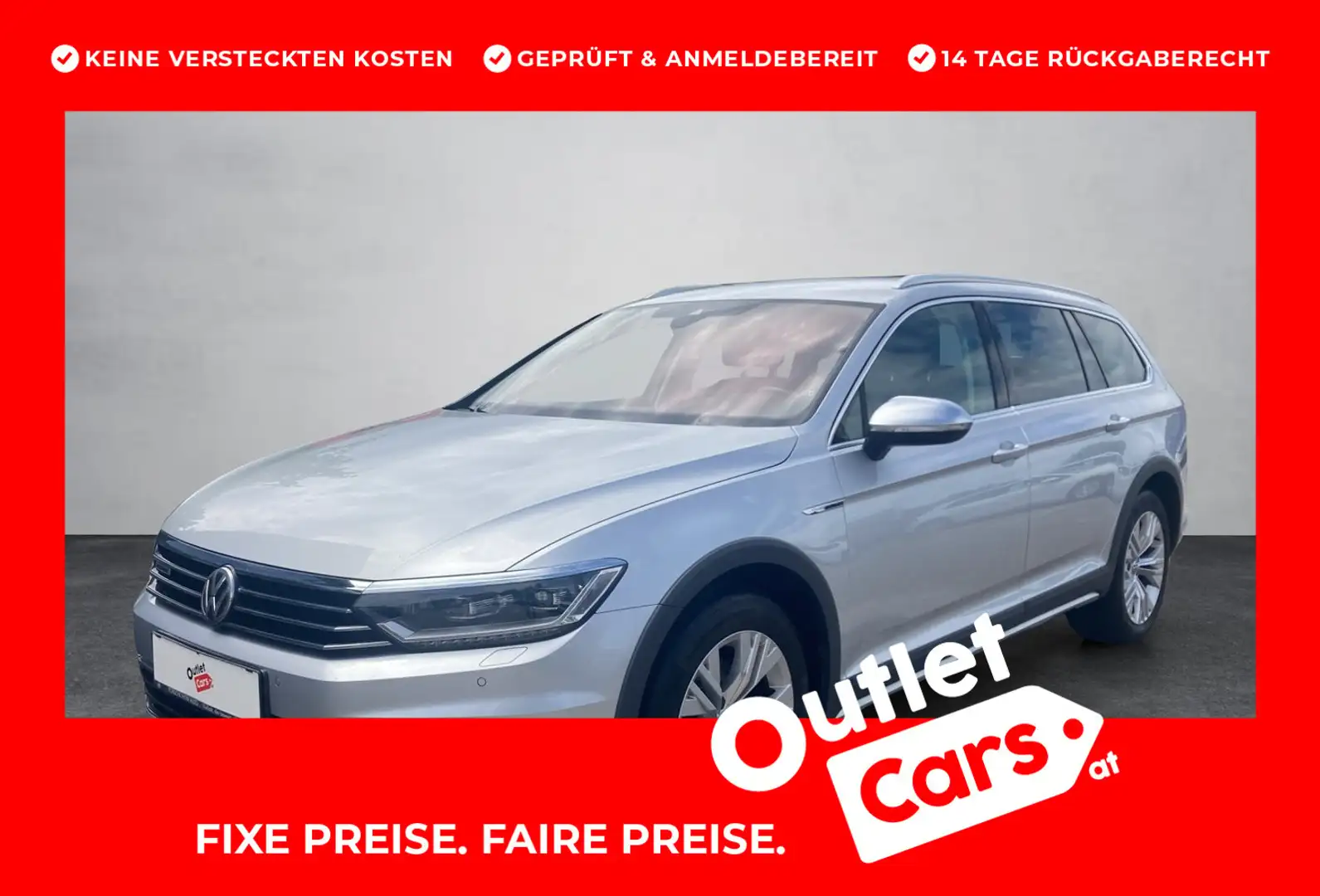 Volkswagen Passat Alltrack BMT 2,0 TDI SCR 4Motion DSG Silber - 1