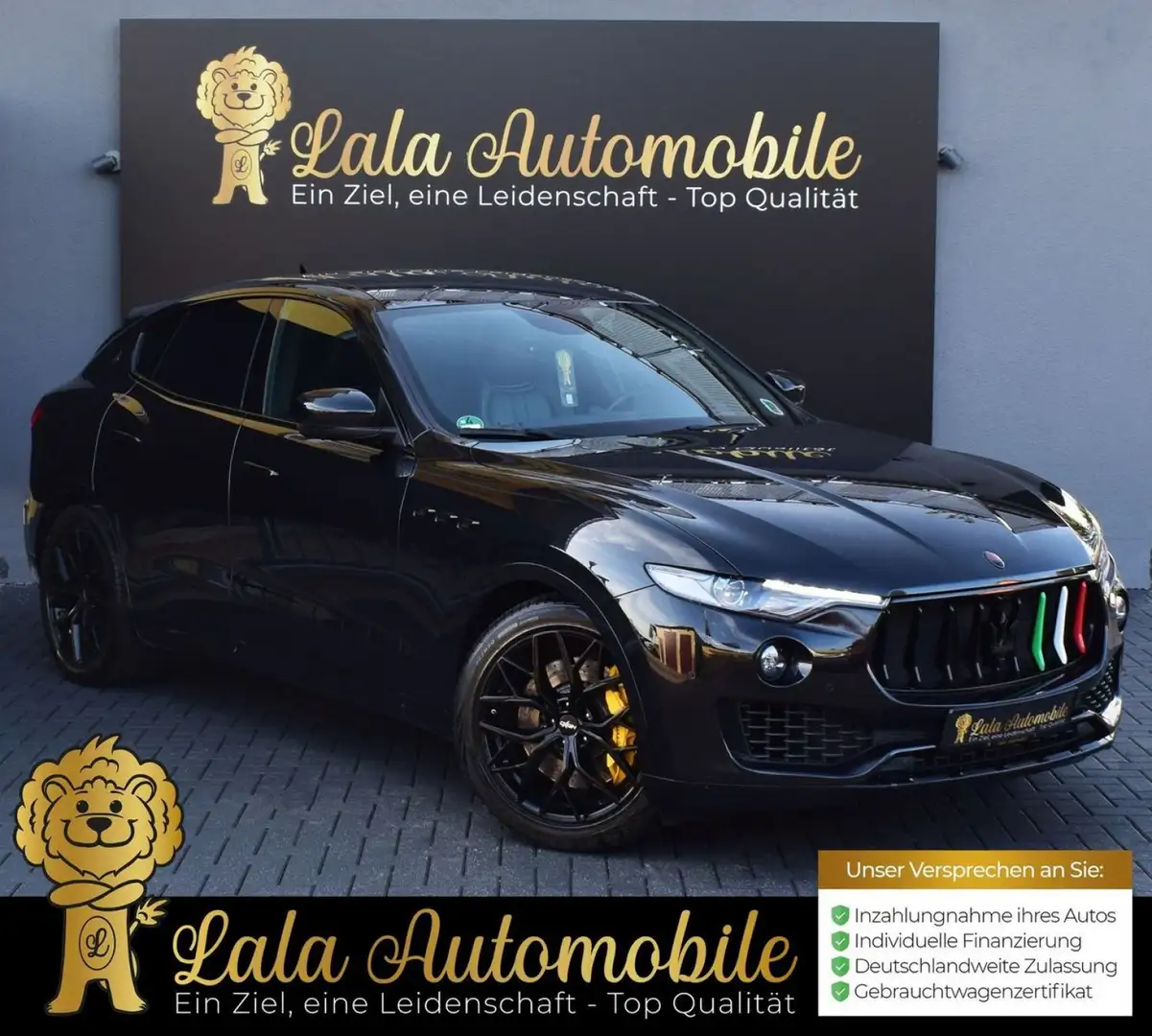 Maserati Levante S 3.0 V6 Allrad 430 PS Vollleder Luftfah Schwarz - 1