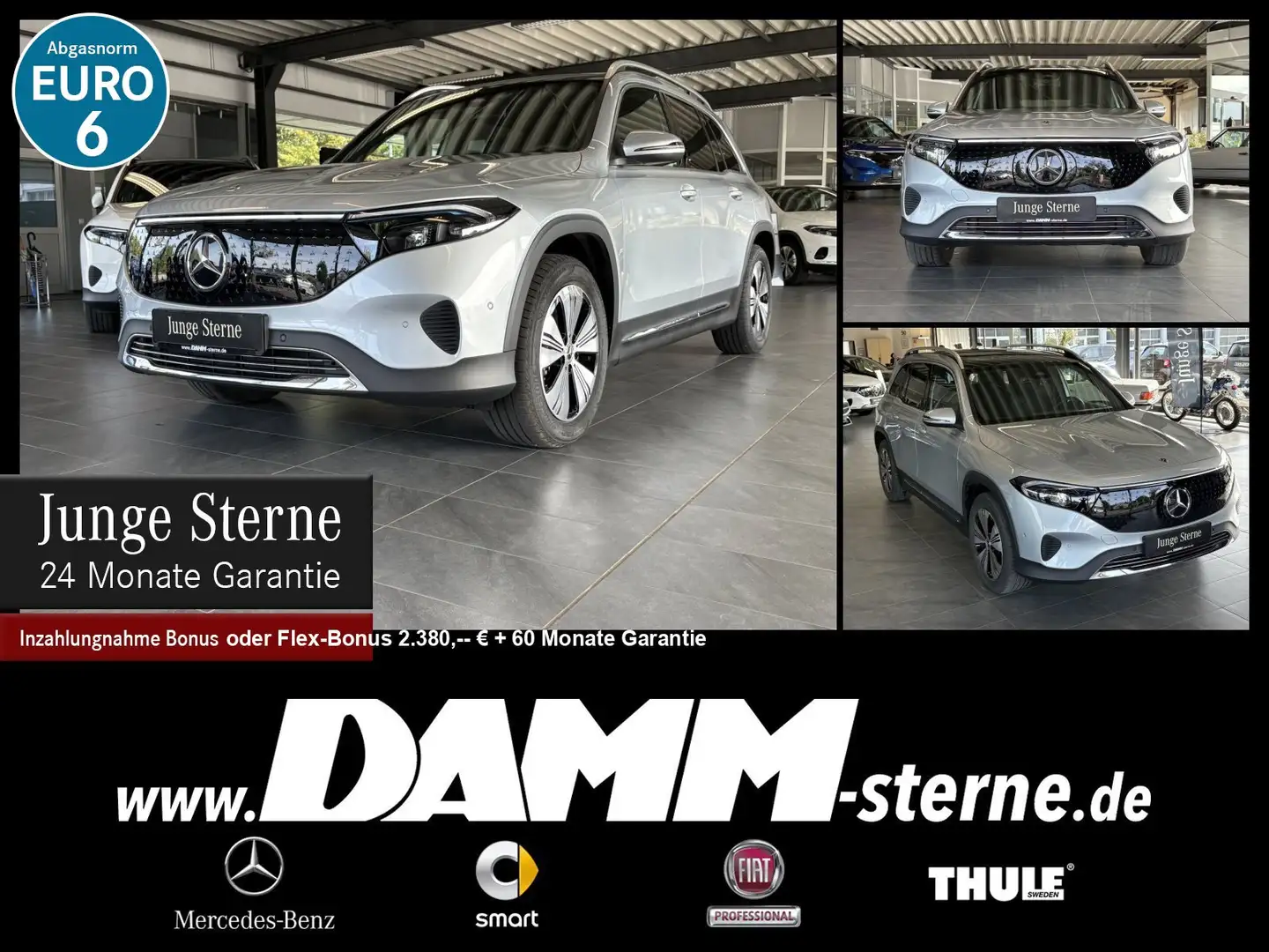 Mercedes-Benz EQB 350 EQB 350 4M Progr.Adv./Pano/AHK/WDG/LRH/TWA/+Flex Silber - 1
