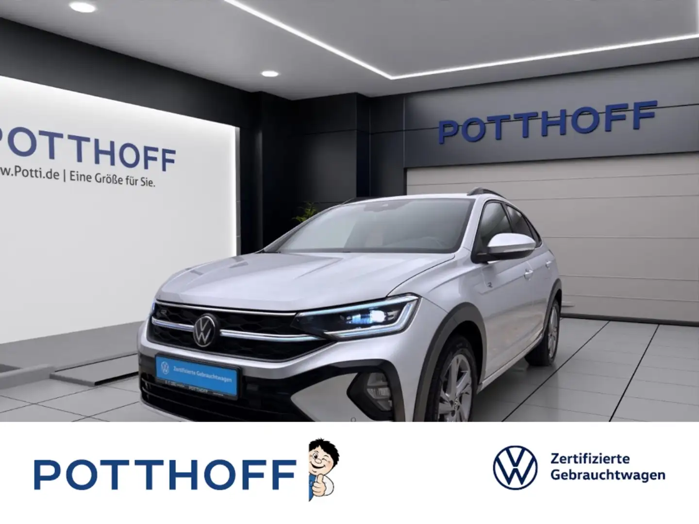 Volkswagen Taigo 1.0 TSI DSG R-LINE IQ.LIGHT ACC KAMERA PDC Silber - 1