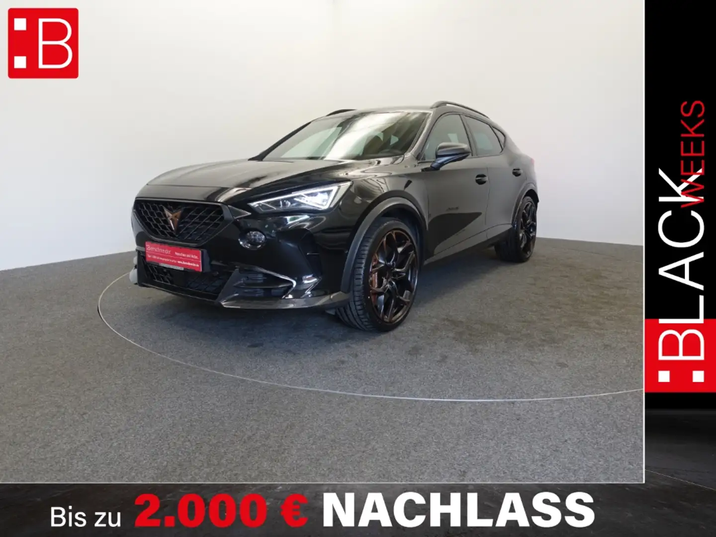 CUPRA Formentor 2.5 TSI DSG 4Drive VZ5 ACTIVE-INFO LED 20 LEDER KA Schwarz - 1