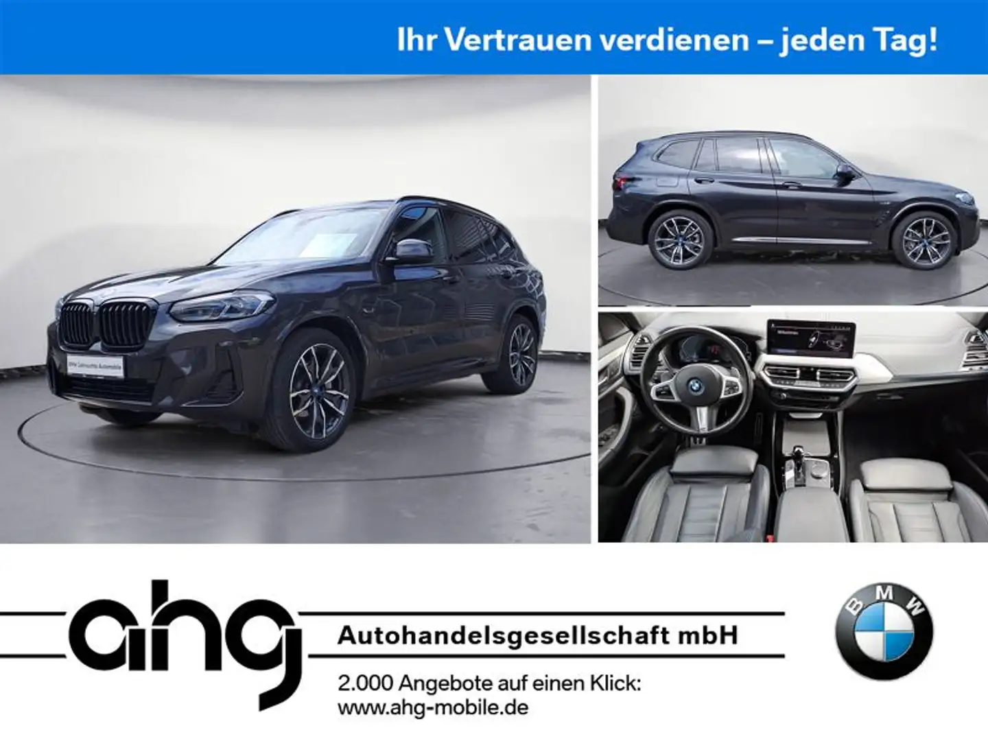 BMW X3 xDrive30e M Sportpaket Innovationsp. AHK Grigio - 1