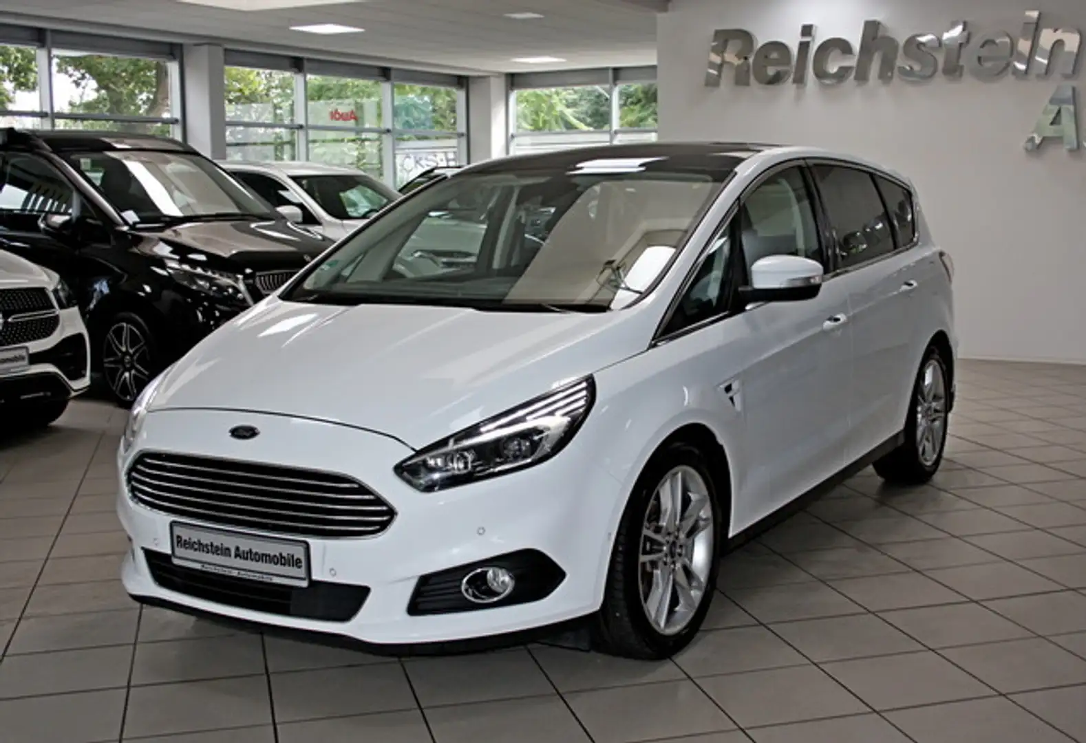 Ford S-Max Titanium 7-SITZER PANO MEMORY LEDER NAVI Weiß - 2