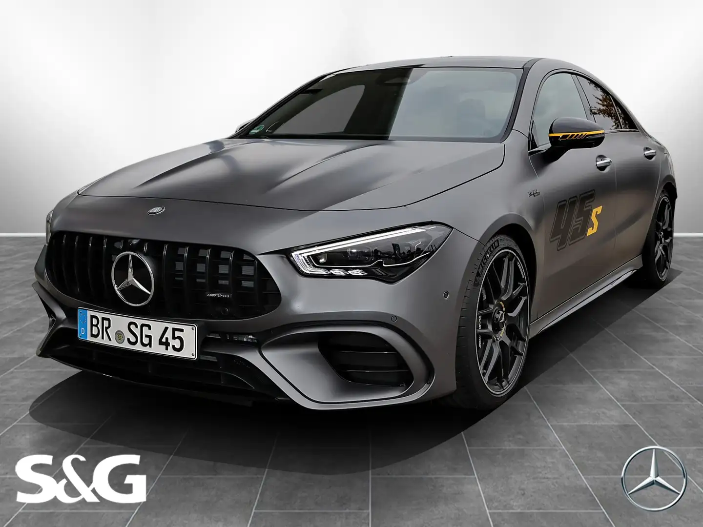 Mercedes-Benz CLA 45 AMG S 4M+ Coupé Final+360°+LED+Pano+Night Grau - 1