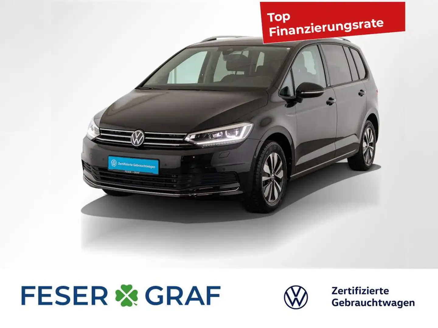 Volkswagen Touran 1.5TSI MOVE DSG IQ.LIGHT Navigationssystem Schwarz - 1