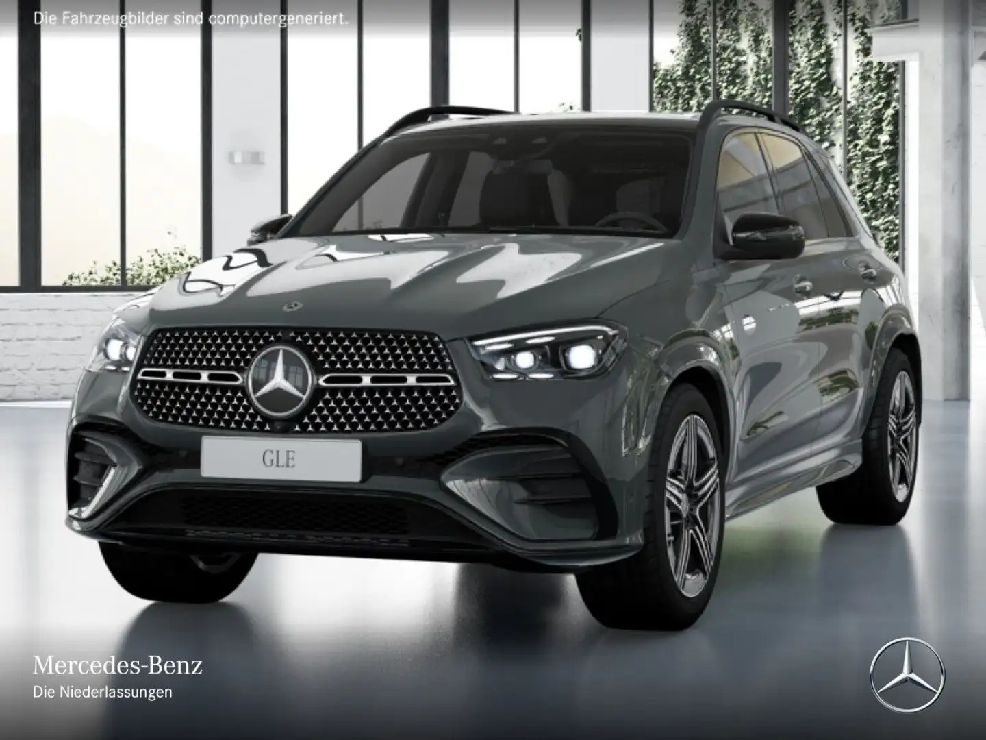 Mercedes-Benz GLE 450 d 4M AMG+NIGHT+PANO+360+AHK+MULTIBEAM+SPUR Gris - 2