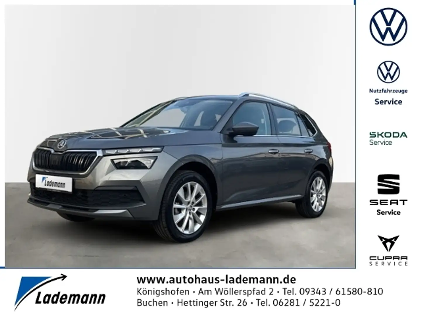Skoda Kamiq 1.0 TSI Ambition LED+NAVI+RFK+GRA+SHZ+PDC Gris - 1