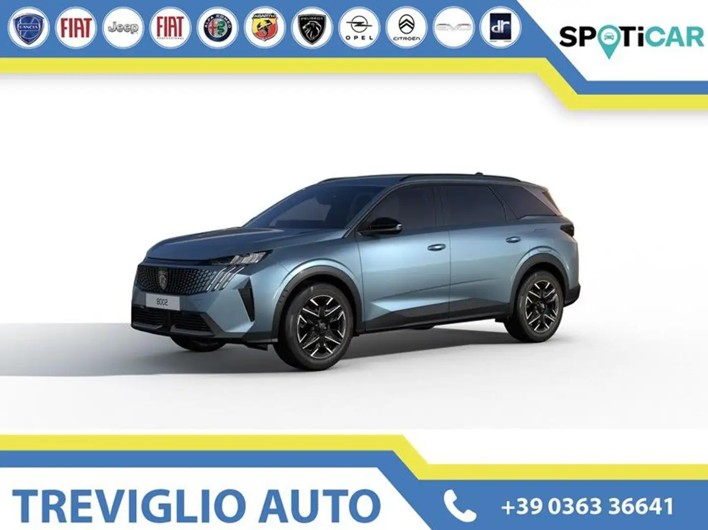 Peugeot 5008 Hybrid 145 e-DCS6 ALLURE+GT Blu/Azzurro - 1