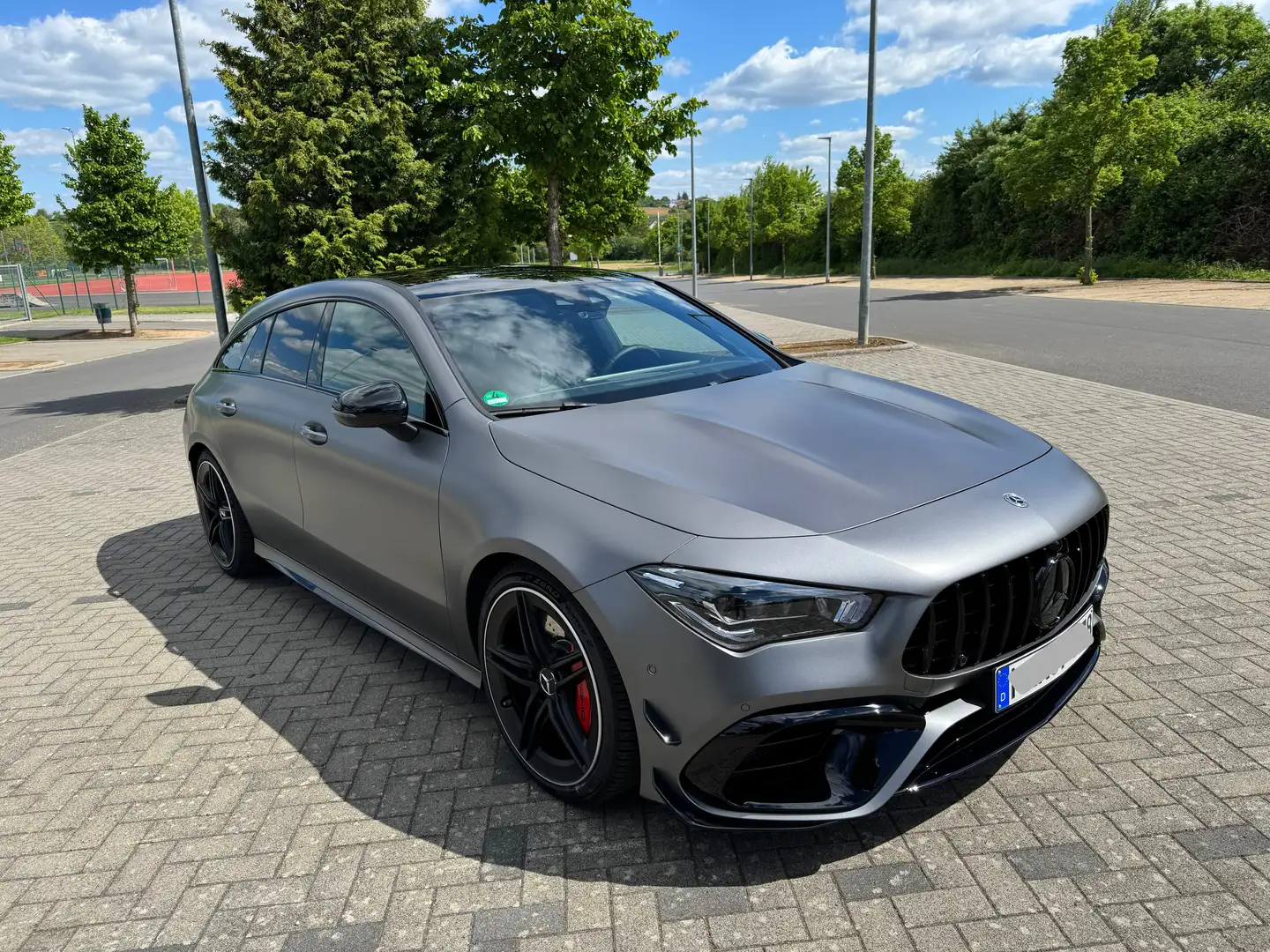 Mercedes-Benz CLA 45 AMG 3J.Garant/Leder/Night/MwSt/XPEL/PANO/MBUX/LED/AERO Grau - 1
