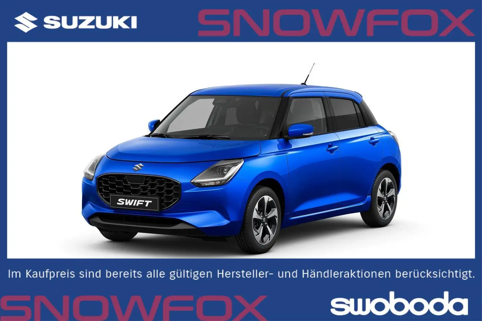 Suzuki Swift 1,2 Hybrid L3 Shine CVT Blau - 1