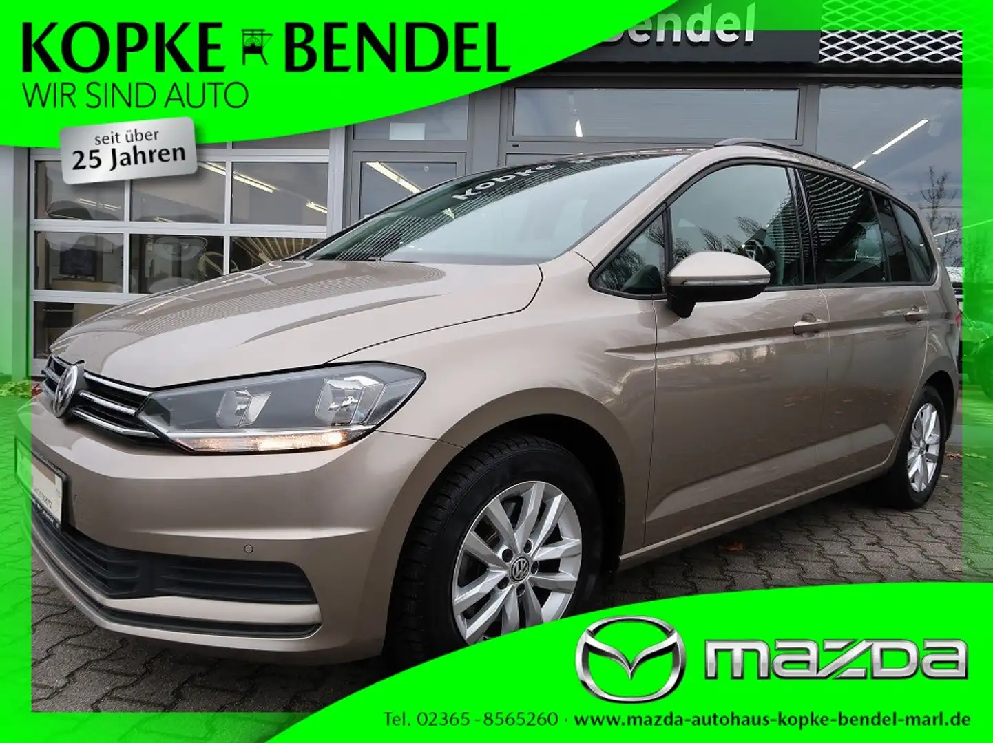 Volkswagen Touran automatik*1. Seniorenhand*Ganzjahresreifen* Comfor Bej - 1