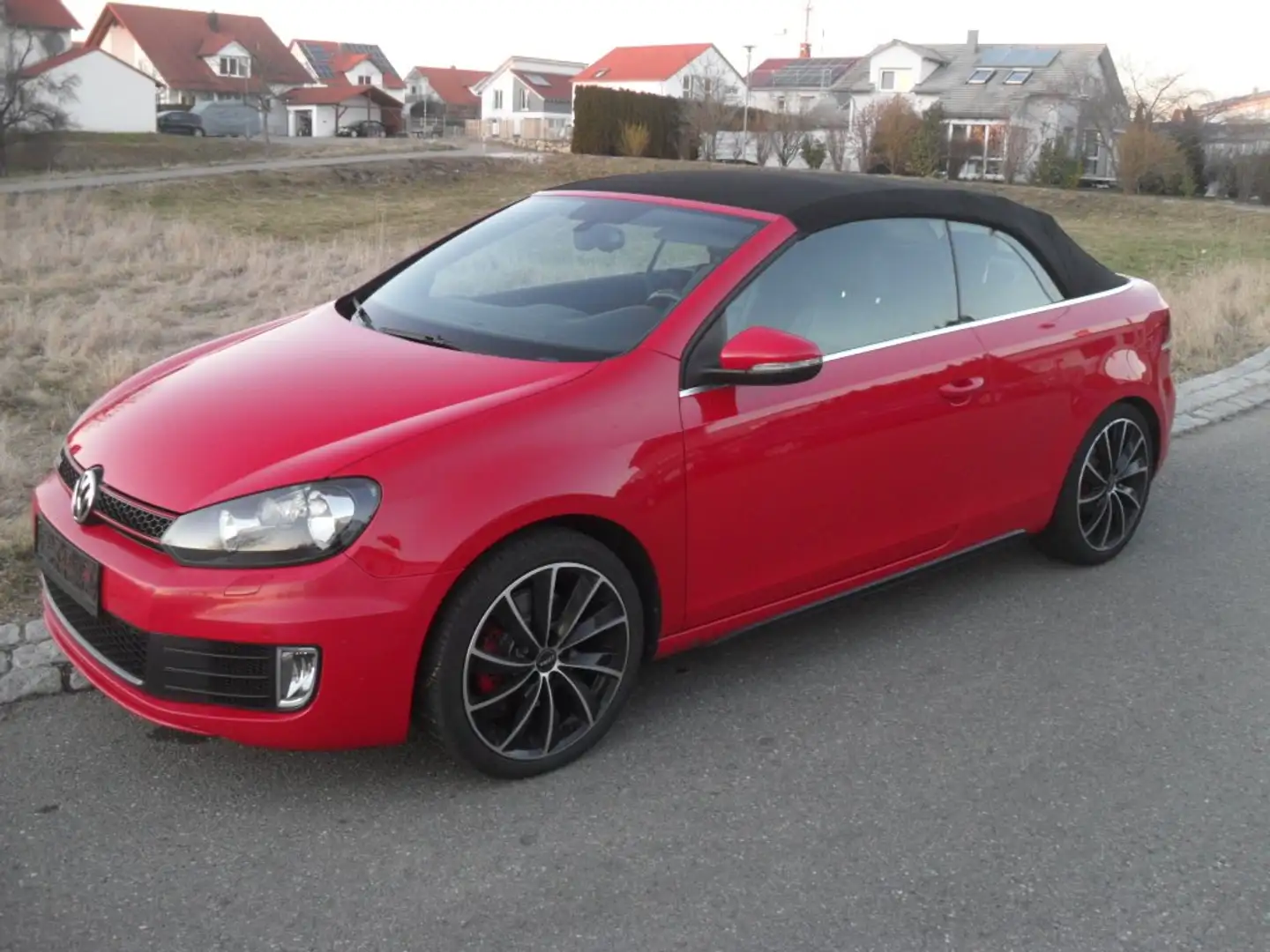 Volkswagen Golf GTI VI Cabrio Leder 8-fach Service+TÜV NEU!!! Roşu - 1