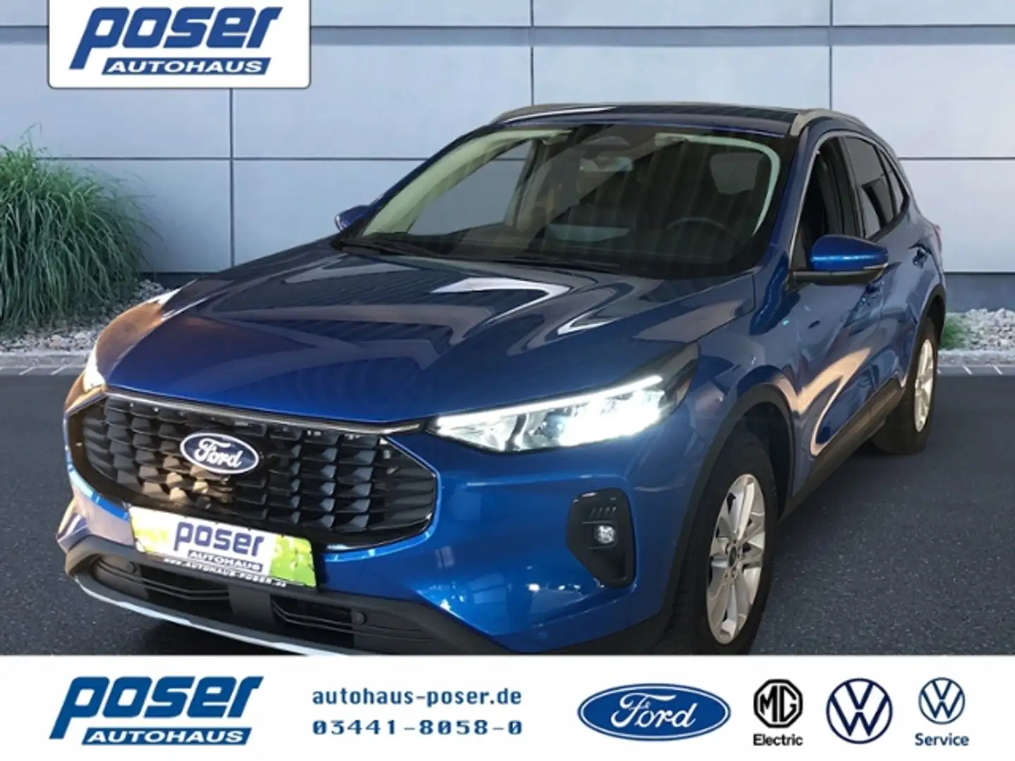 Ford Kuga Hybrid Titanium LED NAVI ACC Bleu - 1