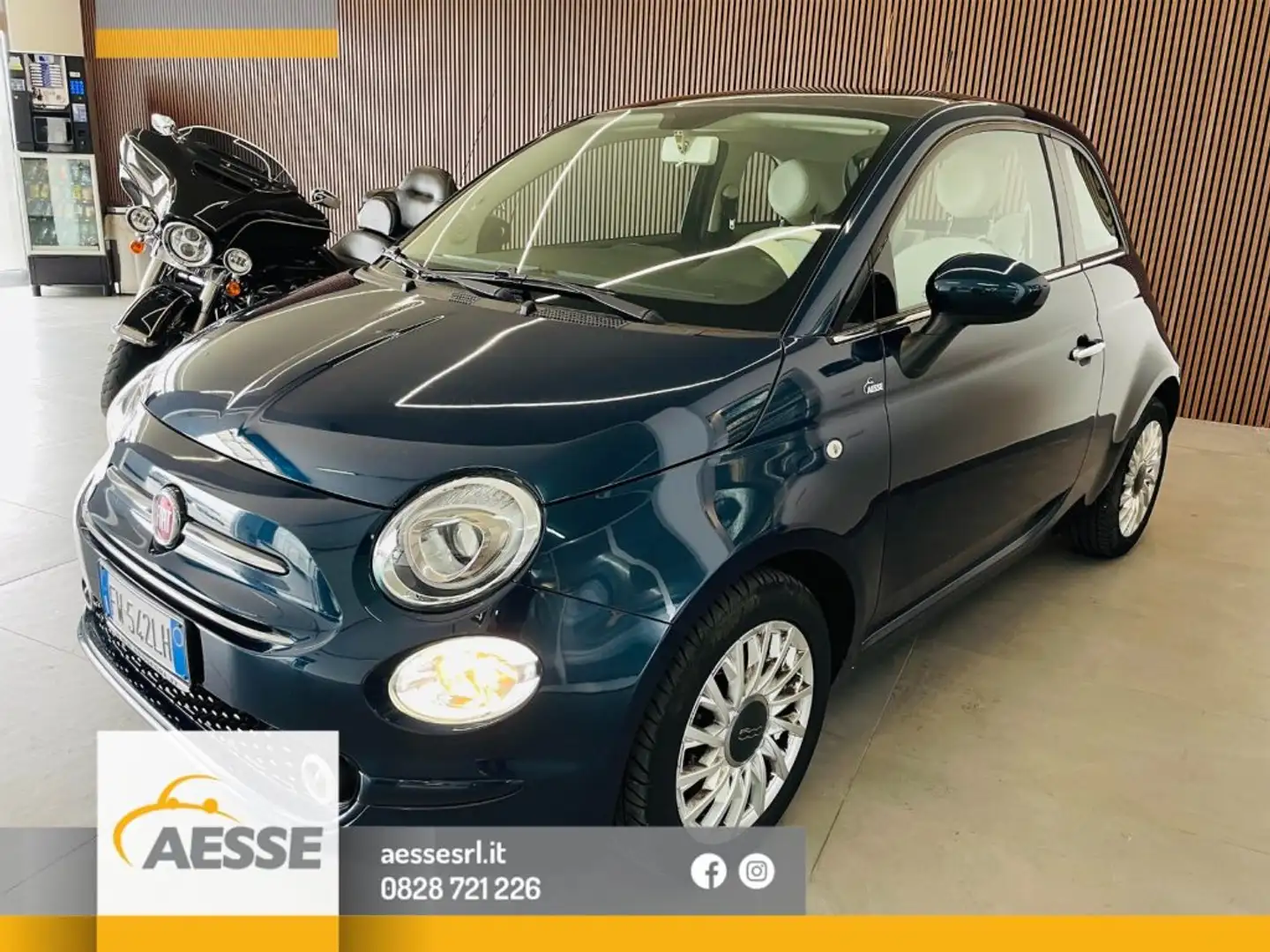Fiat 500 1.2 EasyPower Lounge Groen - 1