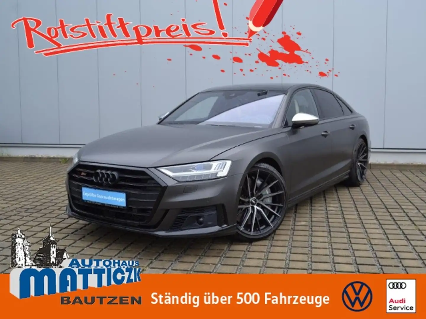 Audi S8 4.0 TFSI 787 PS VOLL MTM NP:248.263 AHK/21-ZOLL/K Schwarz - 1