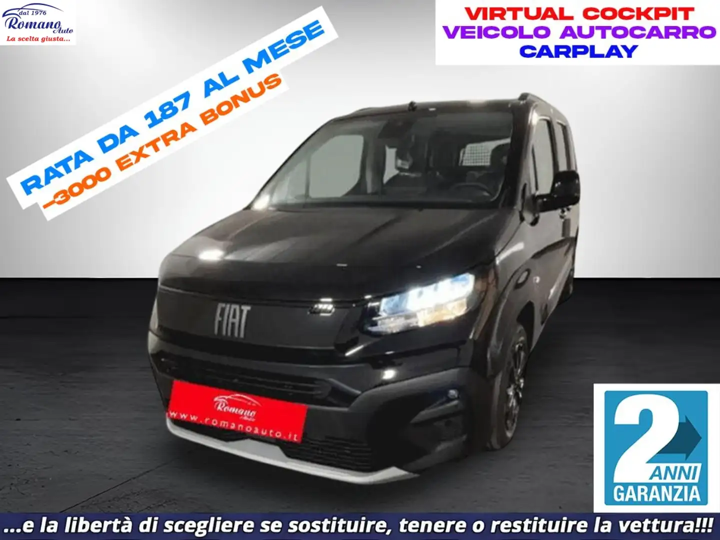 Fiat Doblo NEW Fiat  S2 Combi 1.5 BlueHDi 130cv#AUTOCARR Nero - 1