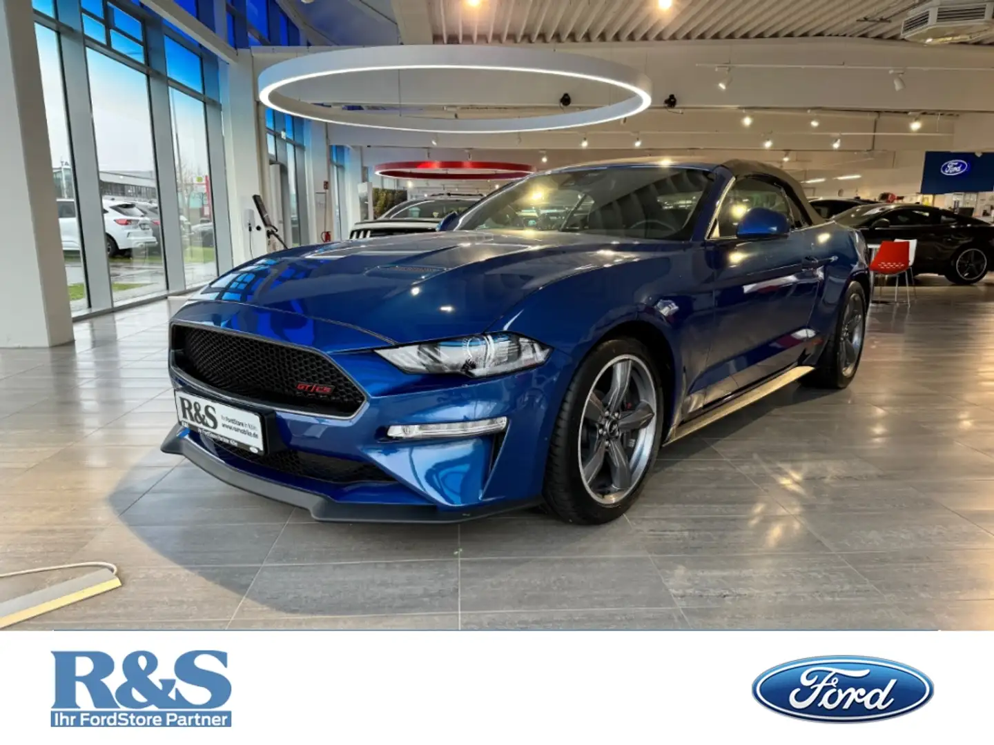 Ford Mustang Convertible CaliforniaSpezial+Magne Ride Bleu - 1