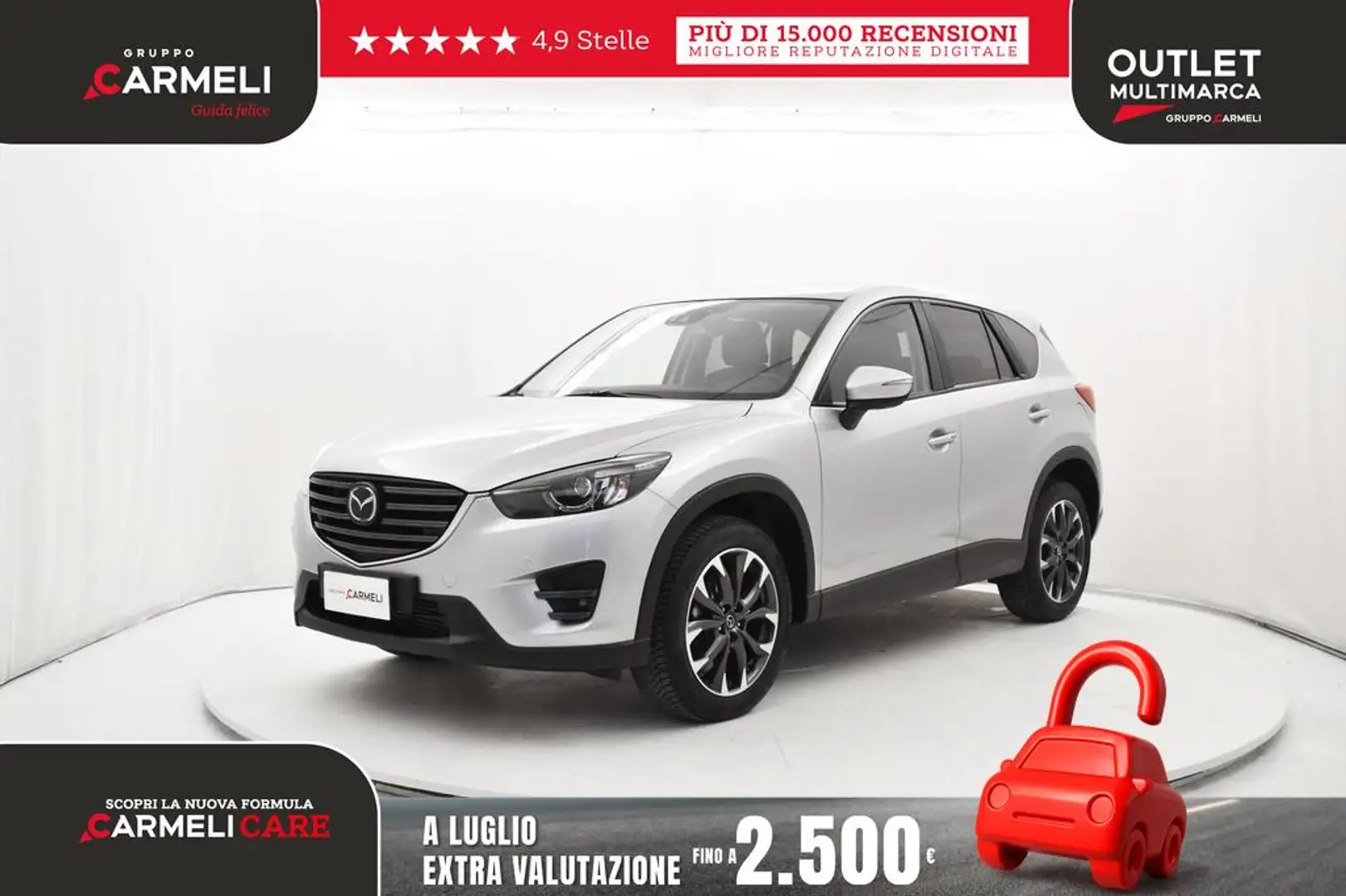 Mazda CX-5 2.2 Exceed 4wd 175cv 6at my15 Argento - 1