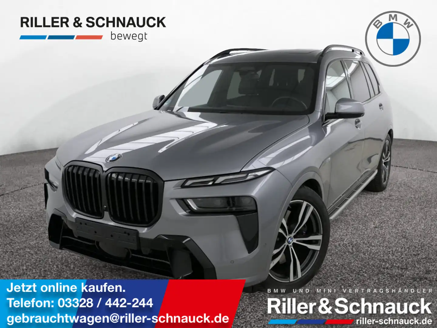 BMW X7 xDrive 40d M Sport Pro STANDHZG+PANO-SKY+A Grau - 1