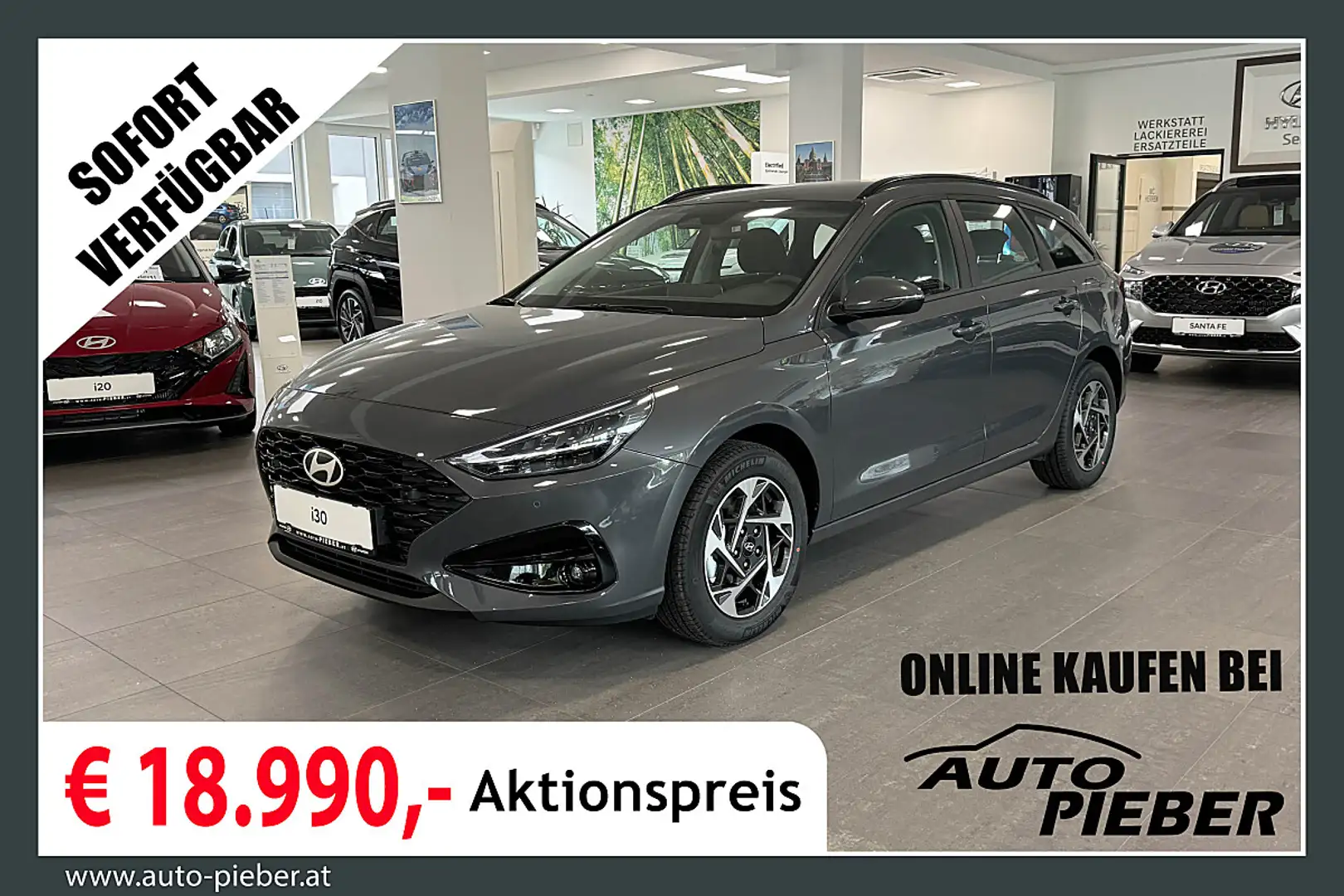 Hyundai i30 Kombi 1,5 DPI Go! *LED*Navi*Klima* Grau - 1