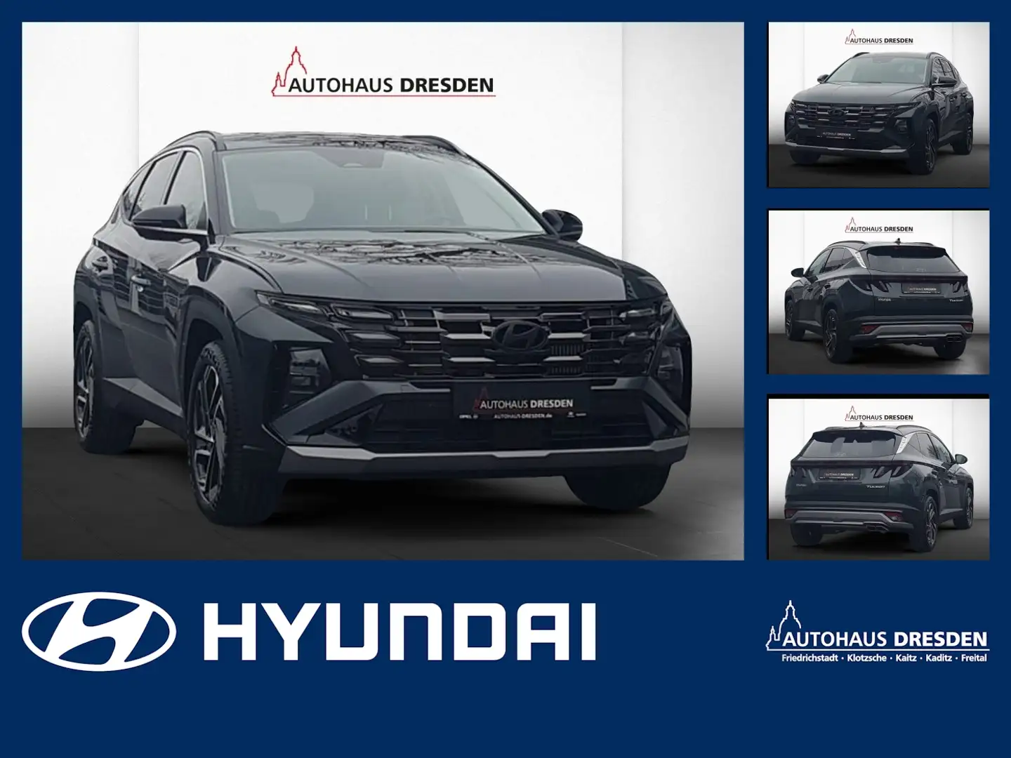 Hyundai TUCSON 1.6 T-GDI *MATRIX*HUD*NSCC*4XSHZ Negro - 1