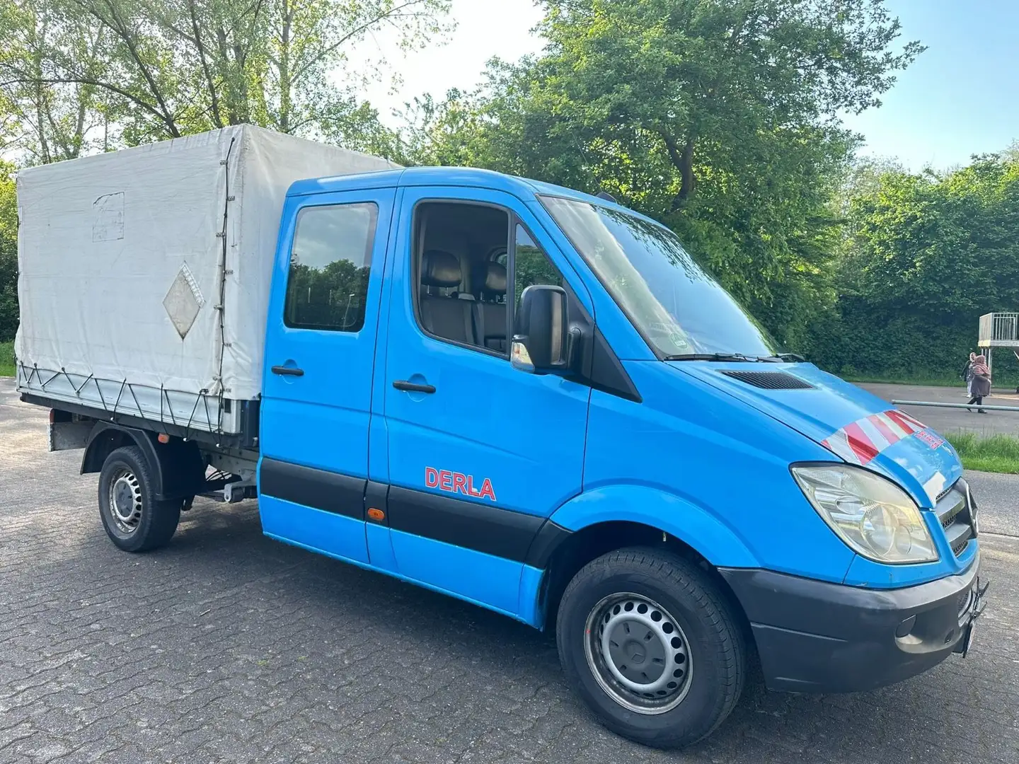 Mercedes-Benz Sprinter *316 CD*2.2*Doka-Pritsche-Plane*7-Sitzer Blau - 1