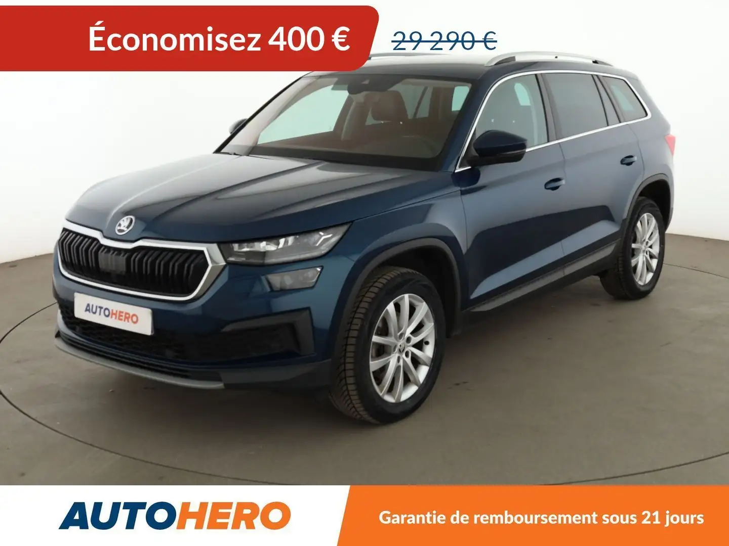 Skoda Kodiaq 2.0 TDI SCR 4x4 Style DSG7 Bleu - 1