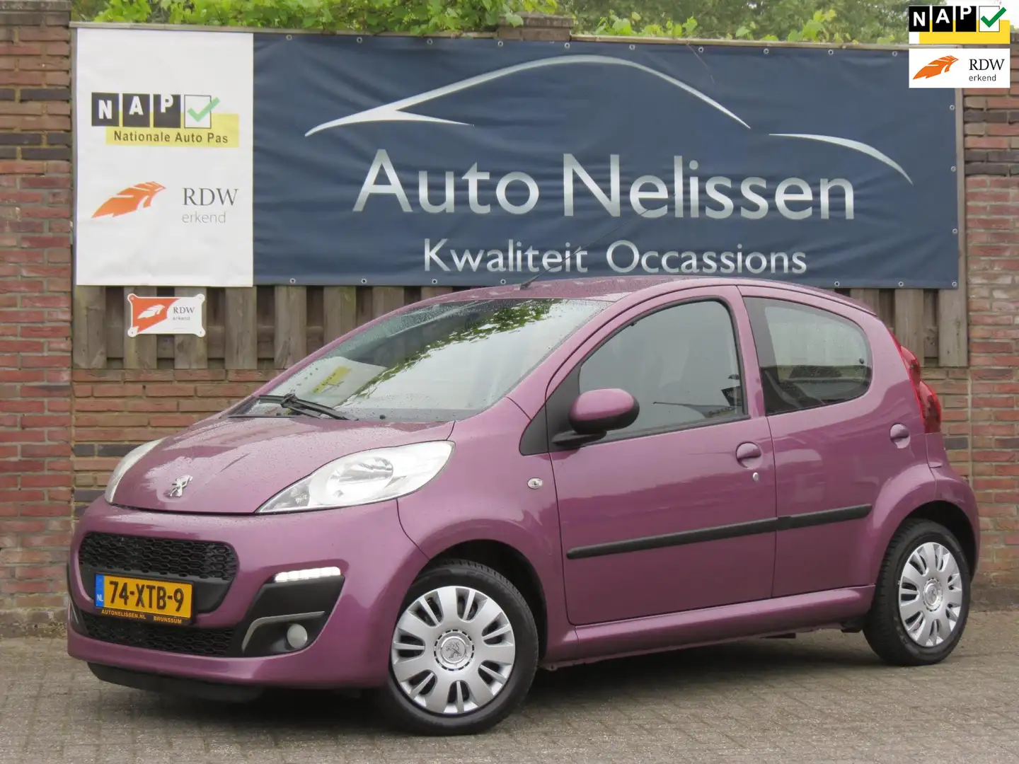 Peugeot 107 1.0 Active 5-DEURS NIEUWE MODEL| AIRCO | LED | NIE Mauve - 1