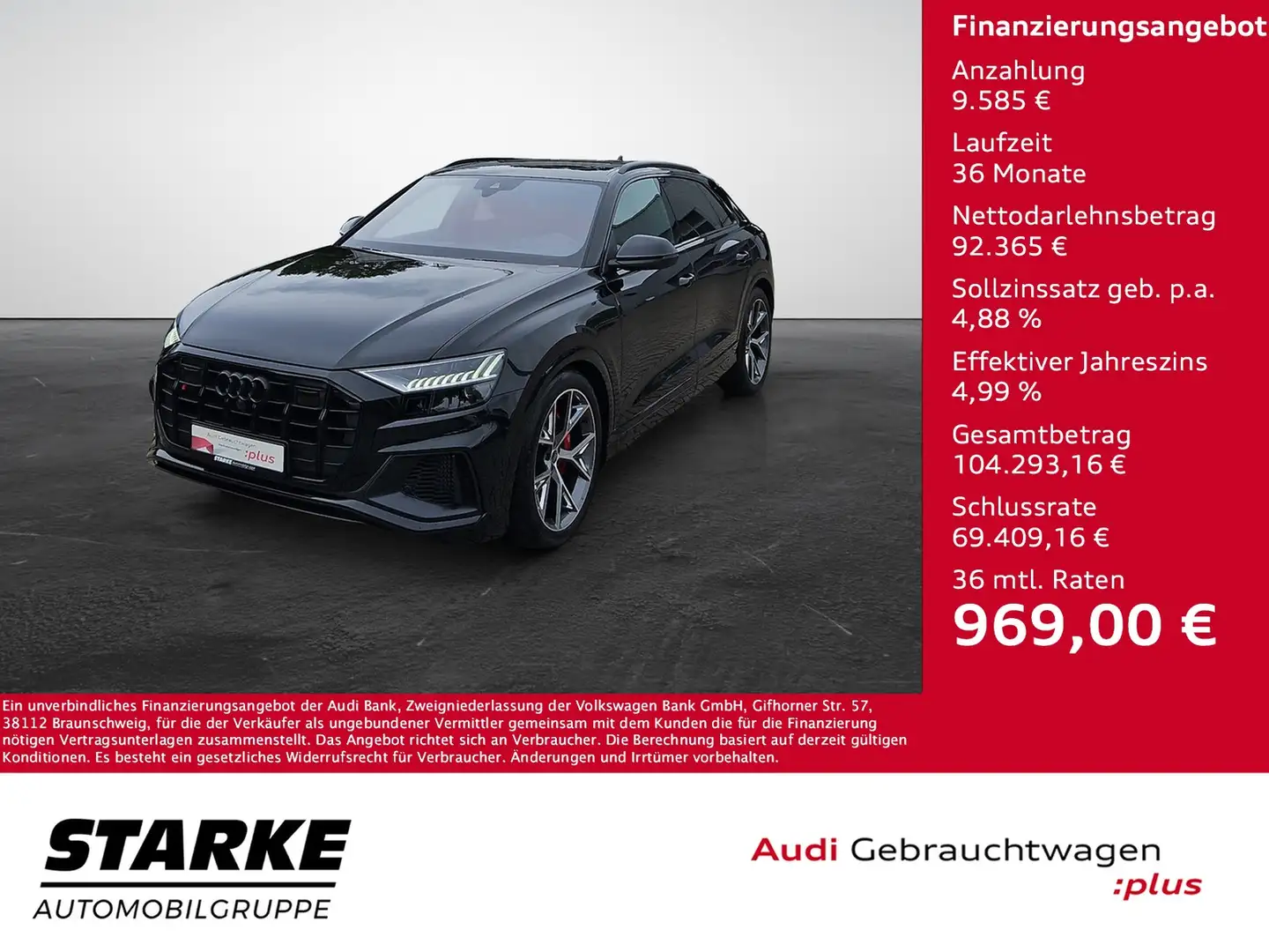Audi SQ8 TFSI tiptronic quattro advanced NaviPlus Matrix... Black - 1