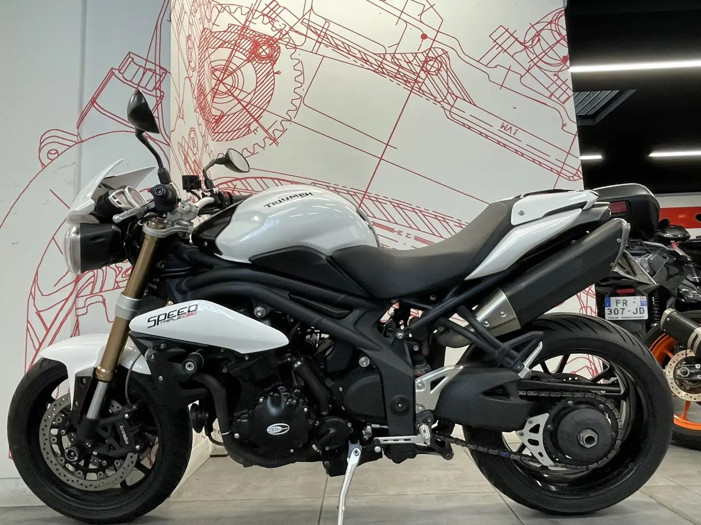 Triumph Speed Triple 1050 Blanc - 2
