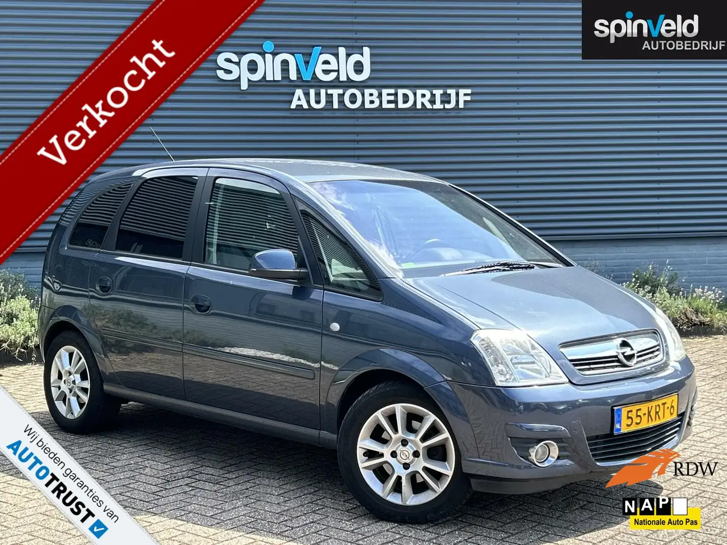 Opel Meriva 1.6-16V Cosmo BJ`10 NAP NL Airco Climate LMV Elekp Gris - 1