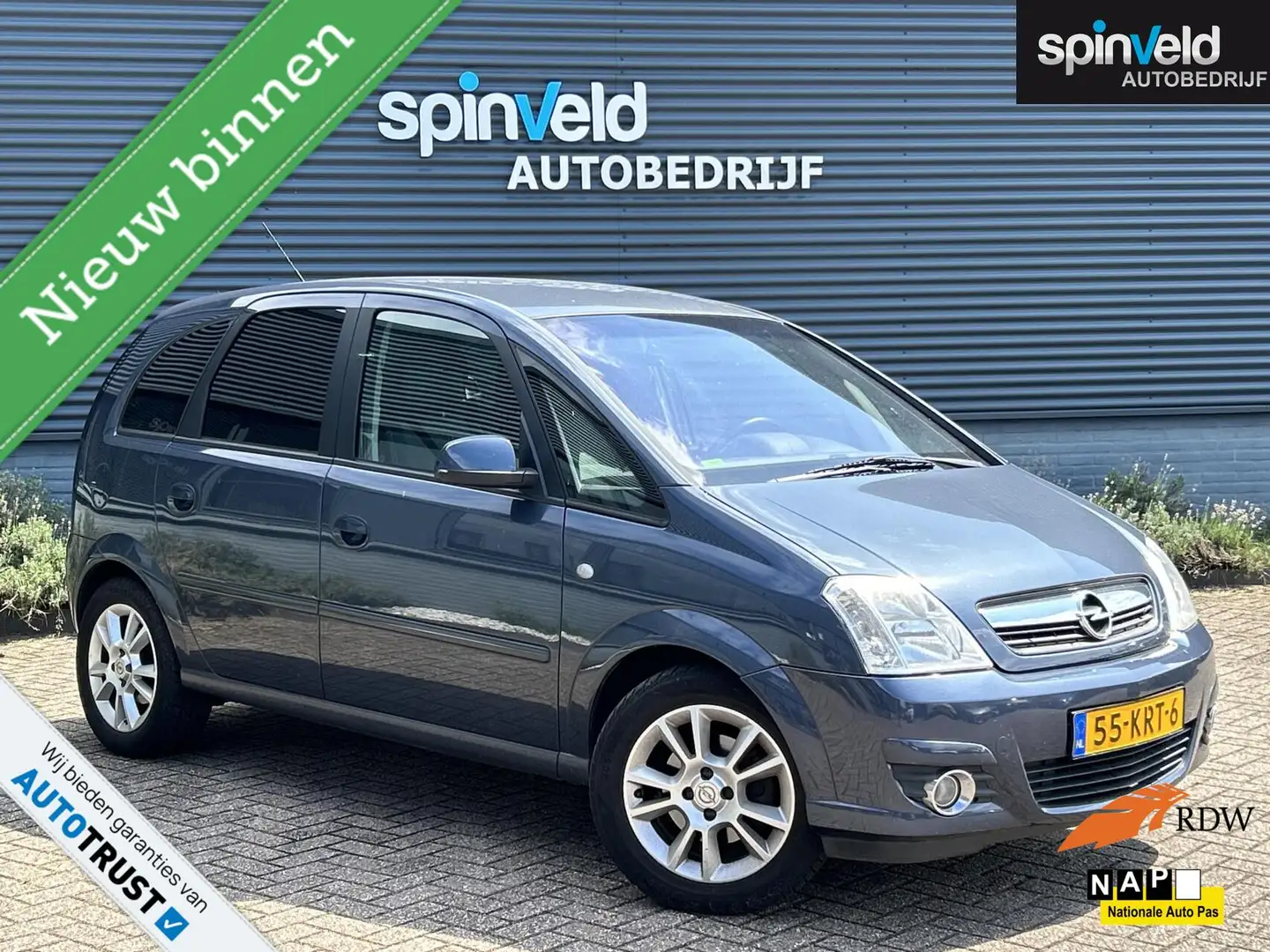 Opel Meriva 1.6-16V Cosmo BJ`10 NAP NL Airco Climate LMV Elekp Grijs - 1