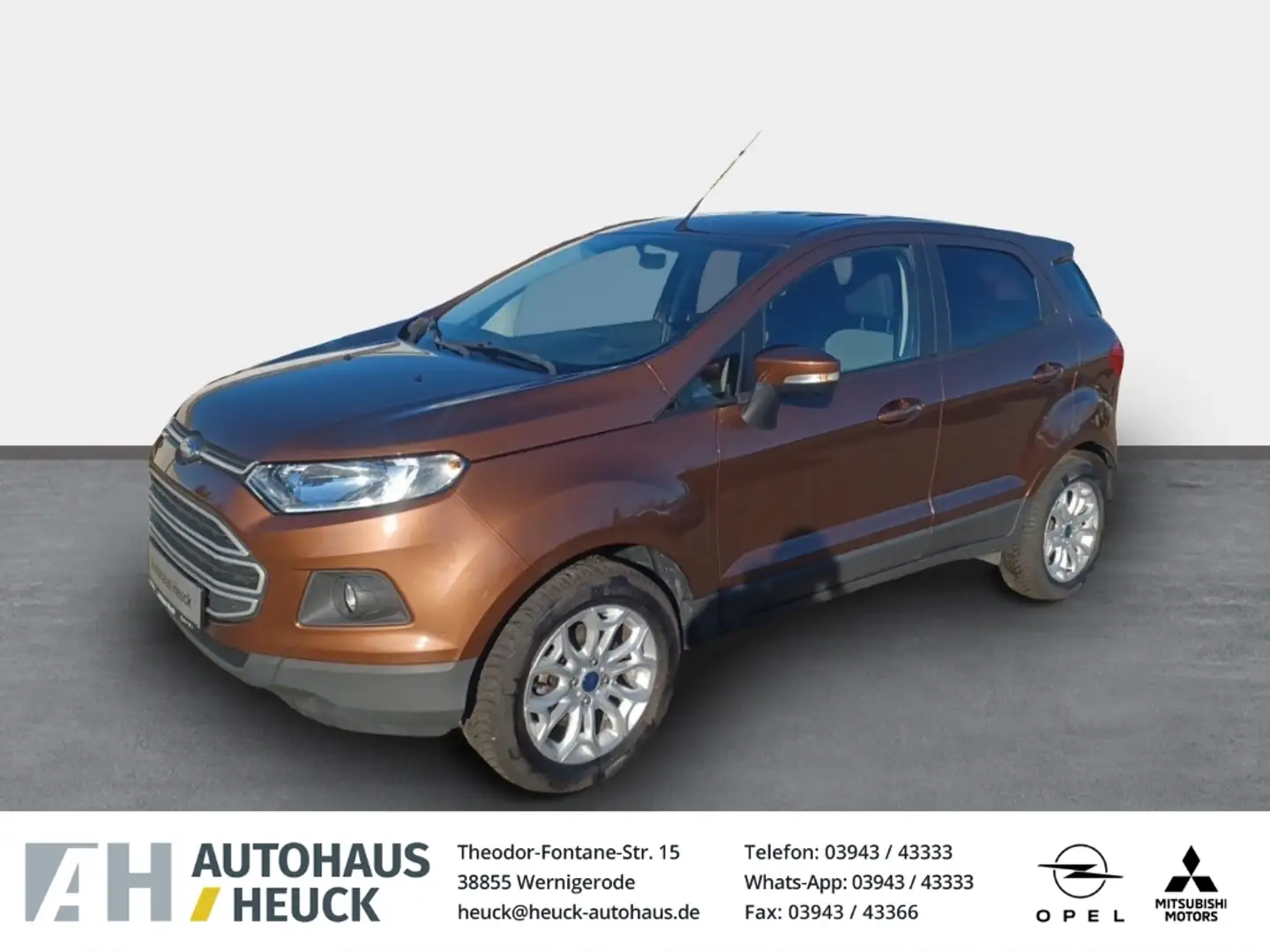 Ford EcoSport Trend Klimaautom SHZ Alarm Notbremsass. PDC Bergan Brun - 1