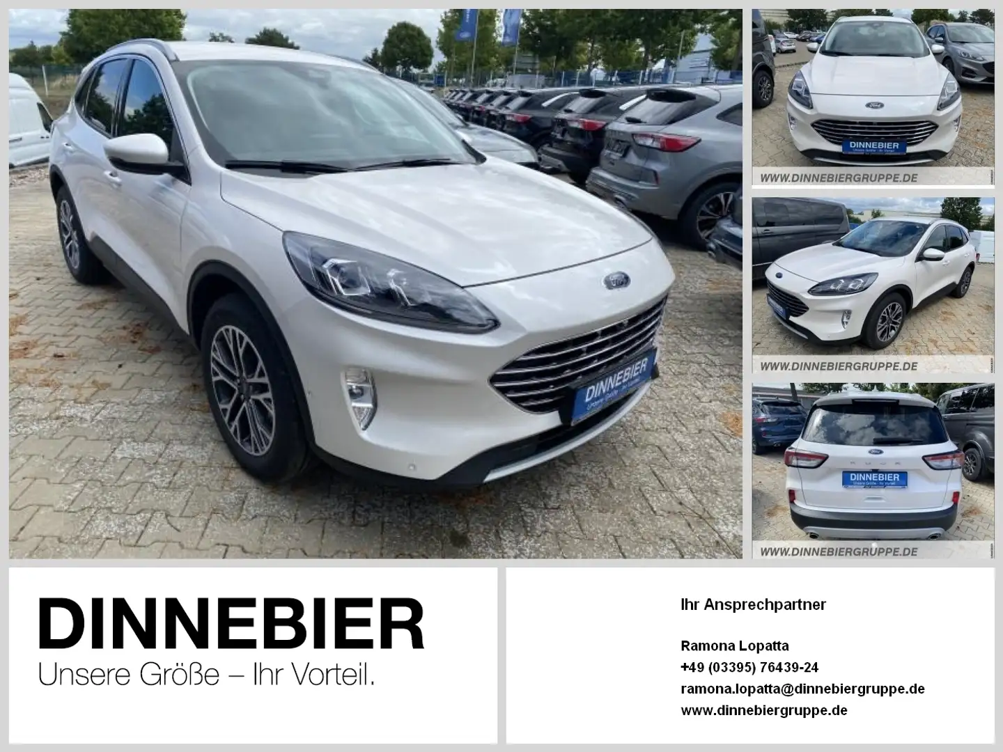 Ford Kuga Titanium X LED+Navi+Kamera+Winterpaket Weiß - 1
