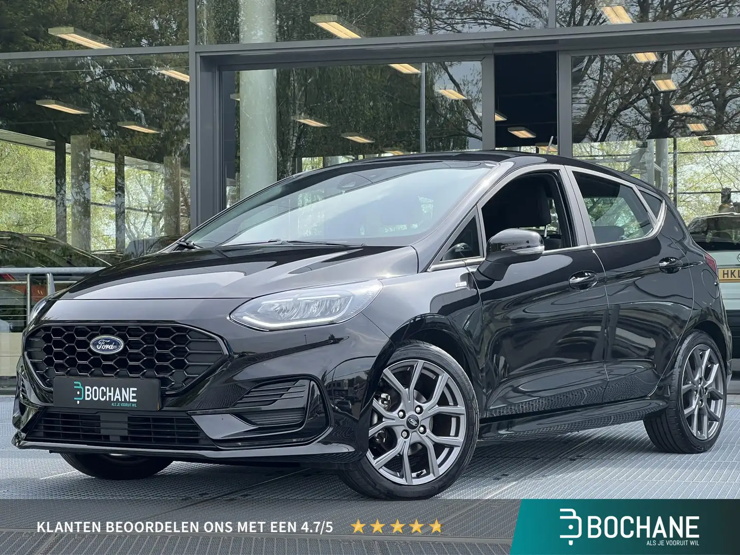 Ford Fiesta 1.0 EcoBoost Hybrid ST-Line | Cruise Control | Nav Zwart - 1