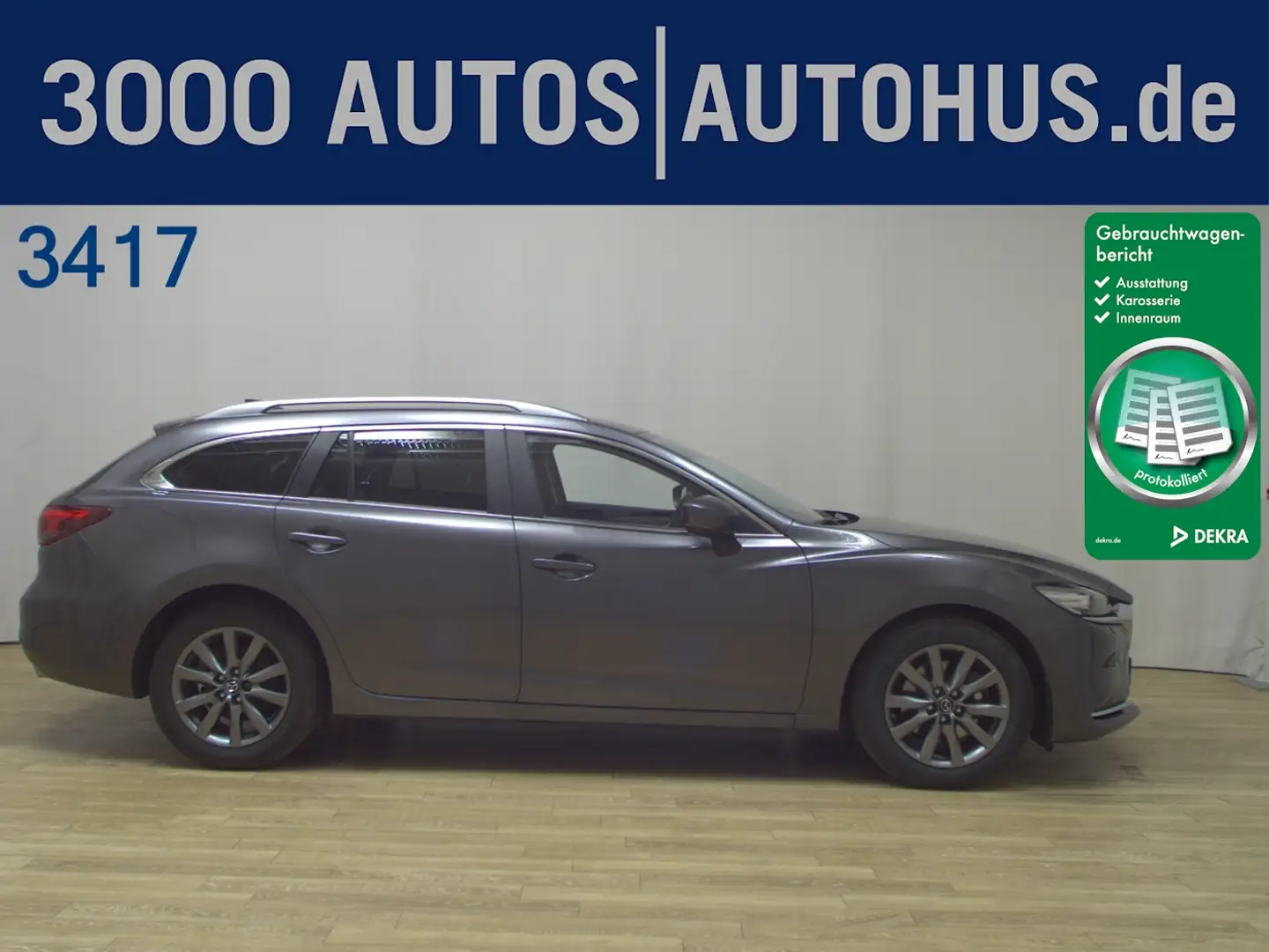 Mazda 6 Kombi 2.2 SKYACTIV-D Exclusive-Line Navi LED Gris - 1