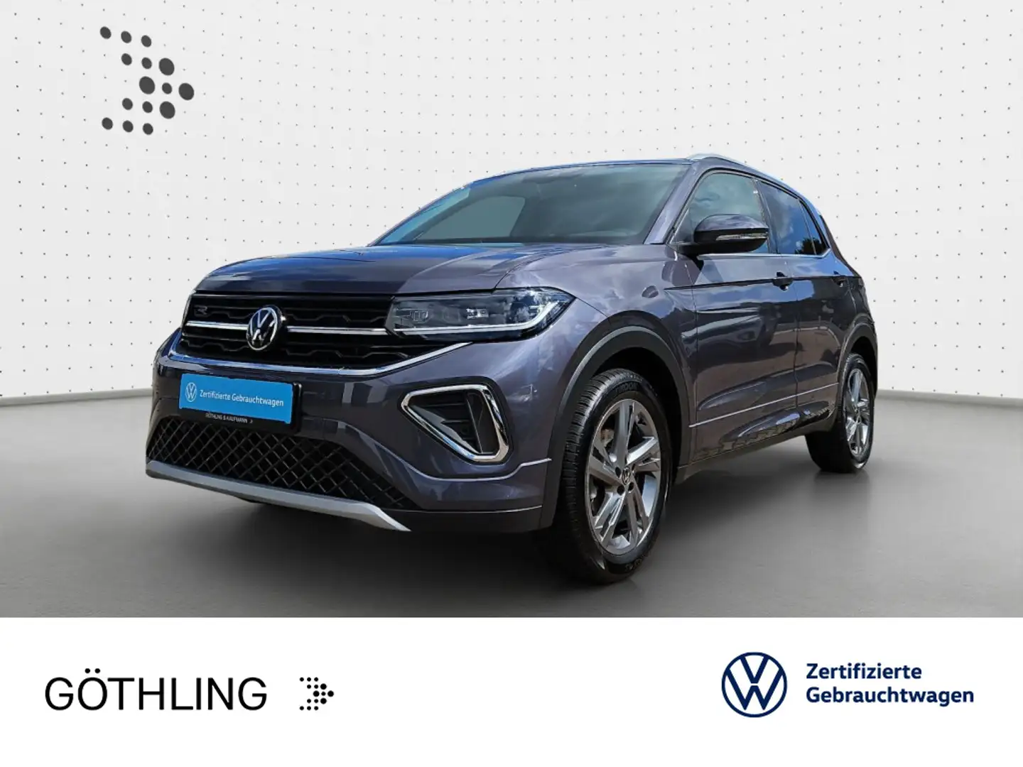 Volkswagen T-Cross R-Line TSI DSG*NAVI*ASG*SHZ*ACC Gris - 1