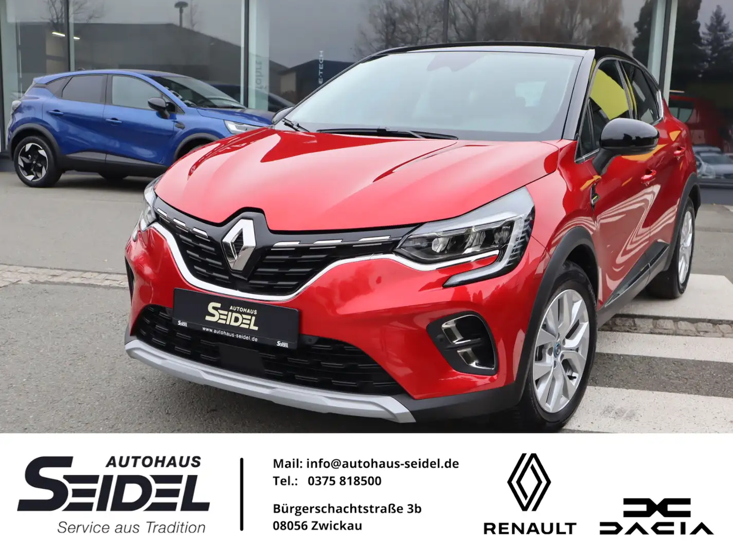 Renault Captur INTENS E-TECH Plug-in 160 Rouge - 1