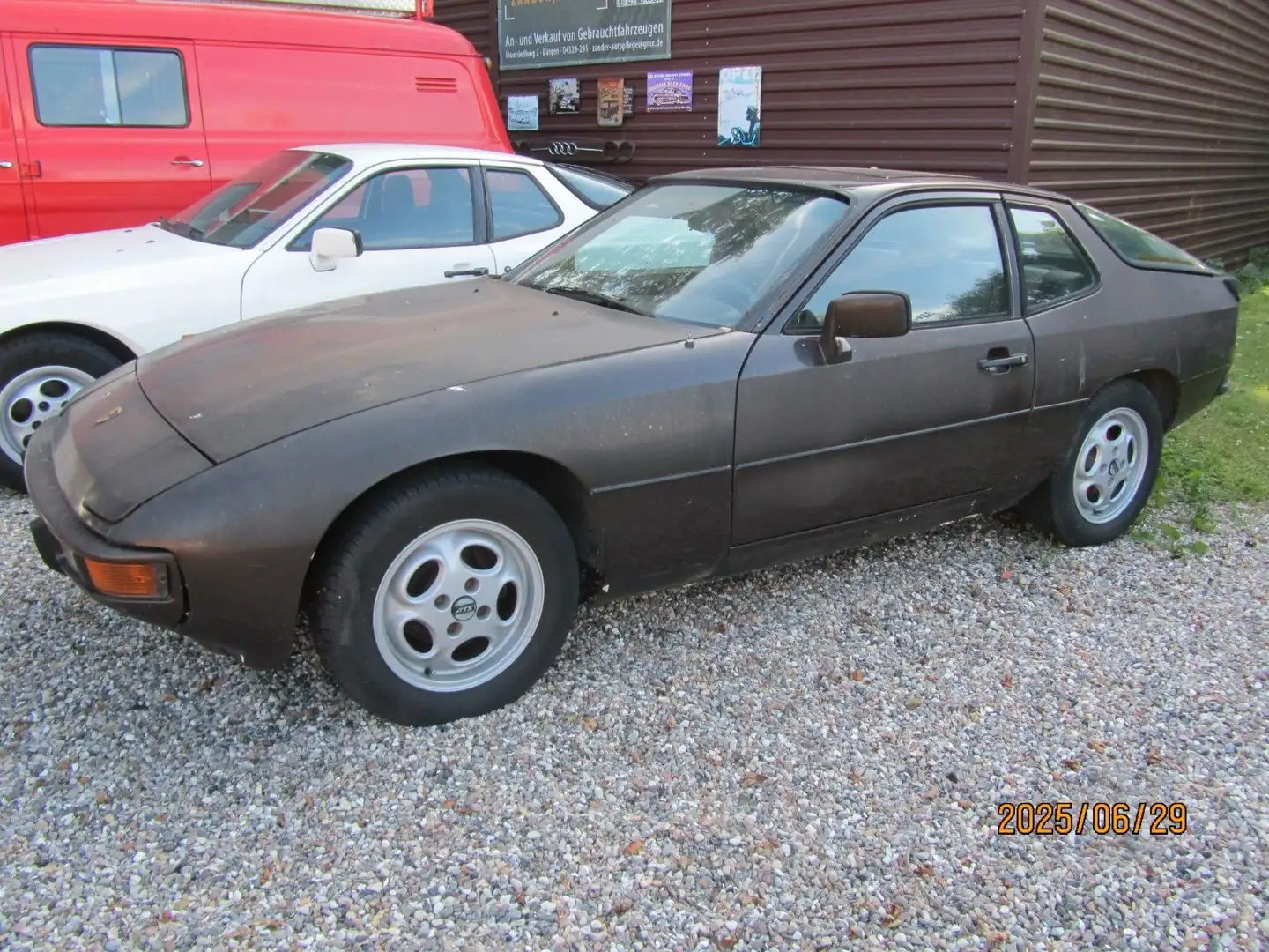 Porsche 924 Oldtimer Bj 1979 125 PS SSD Alu Teilleder Marrone - 2