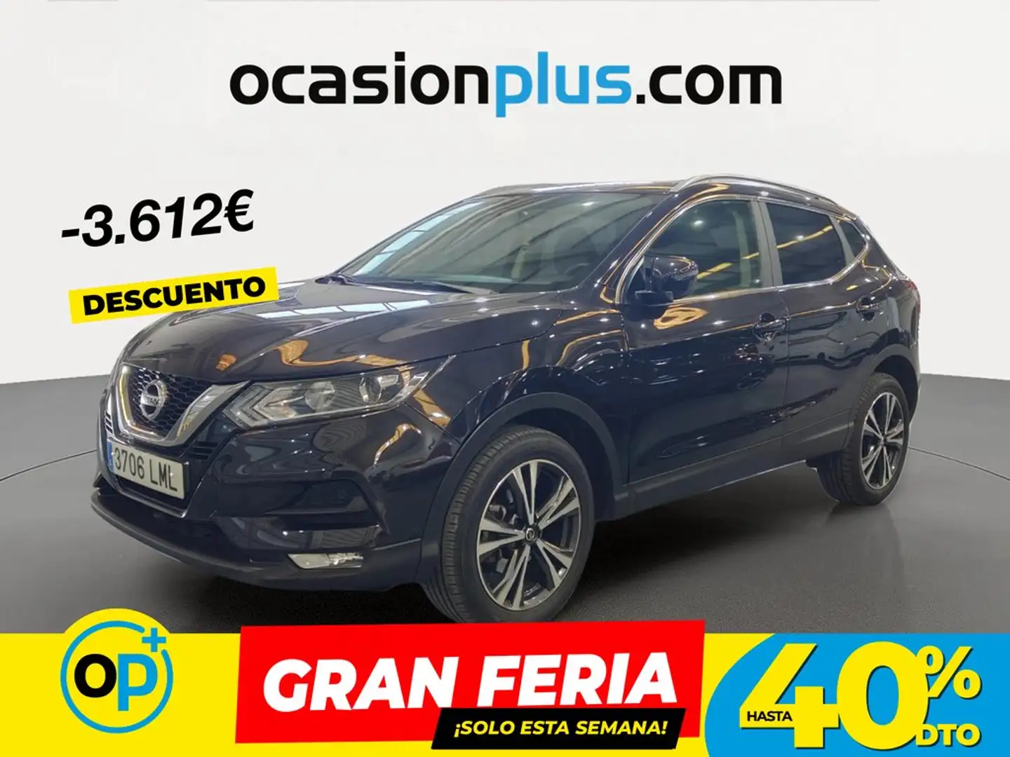 Nissan Qashqai 1.3 DIG-T N-Style 4x2 DCT 117kW Negro - 1