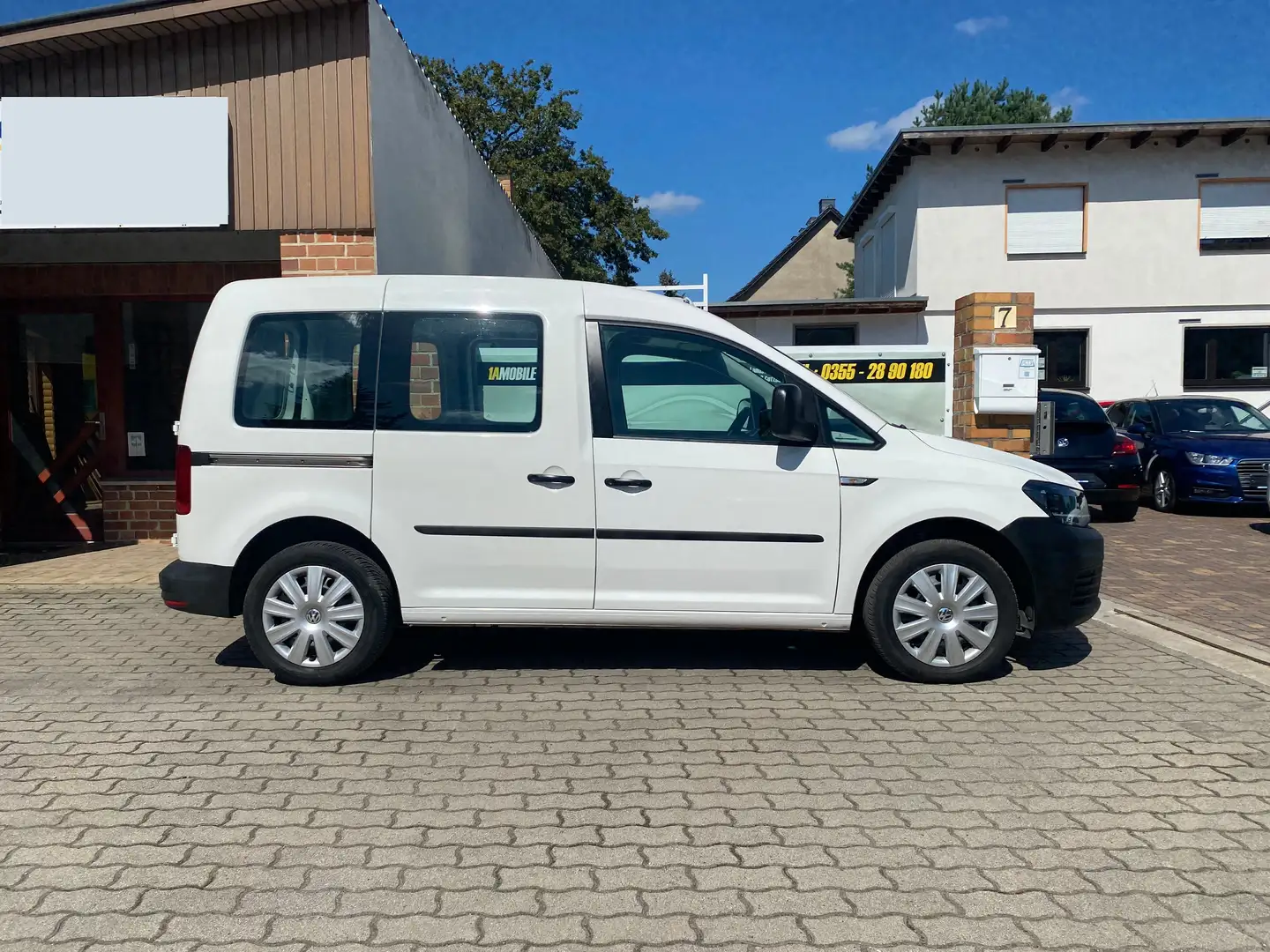 Volkswagen Caddy Kasten - 2x Schiebetür- Klima - " Benziner "!!! Weiß - 1