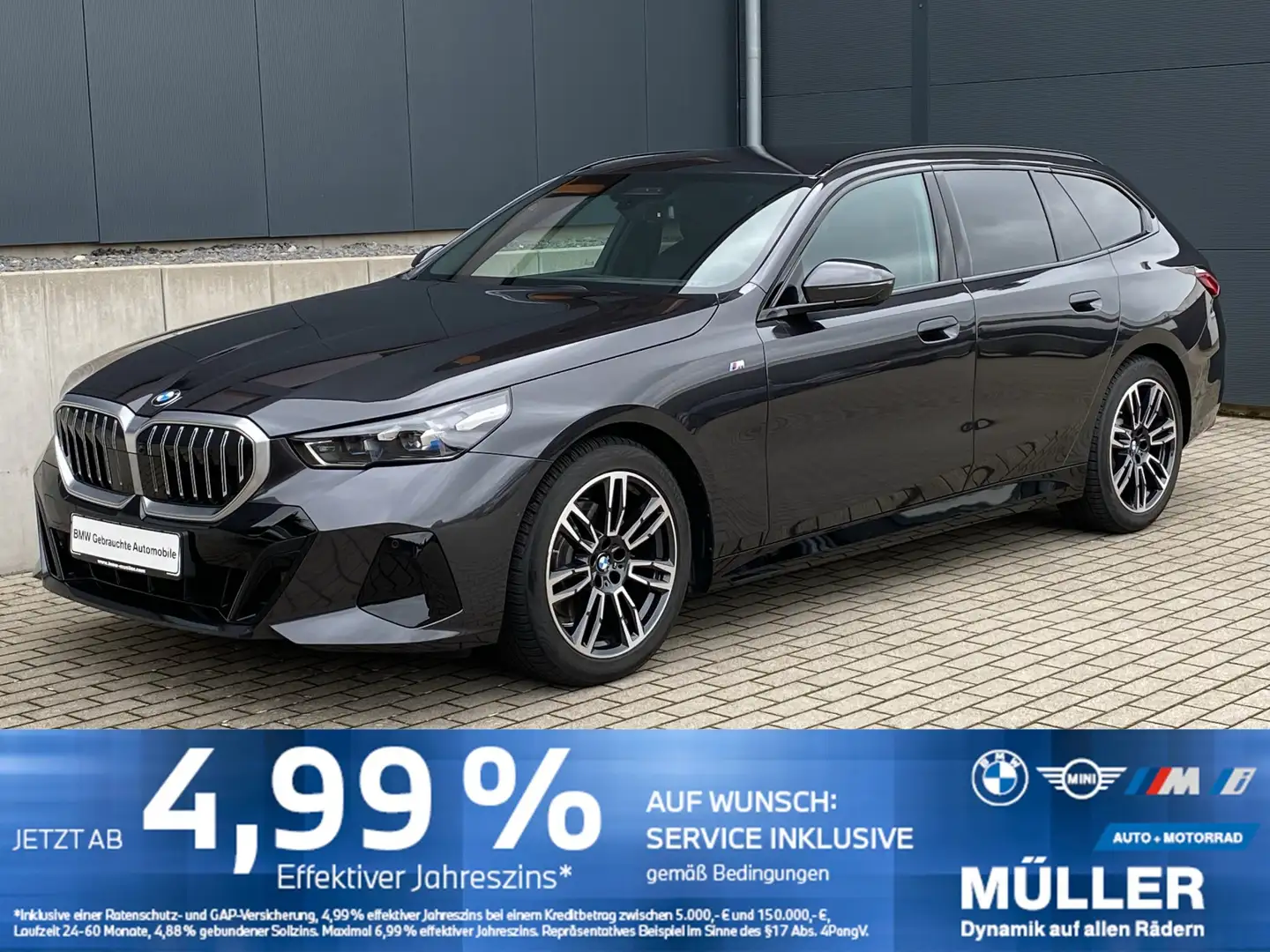 BMW 520 d Touring SAG M Sport AHK/LED+/K-ZUG/LHZ Grau - 1