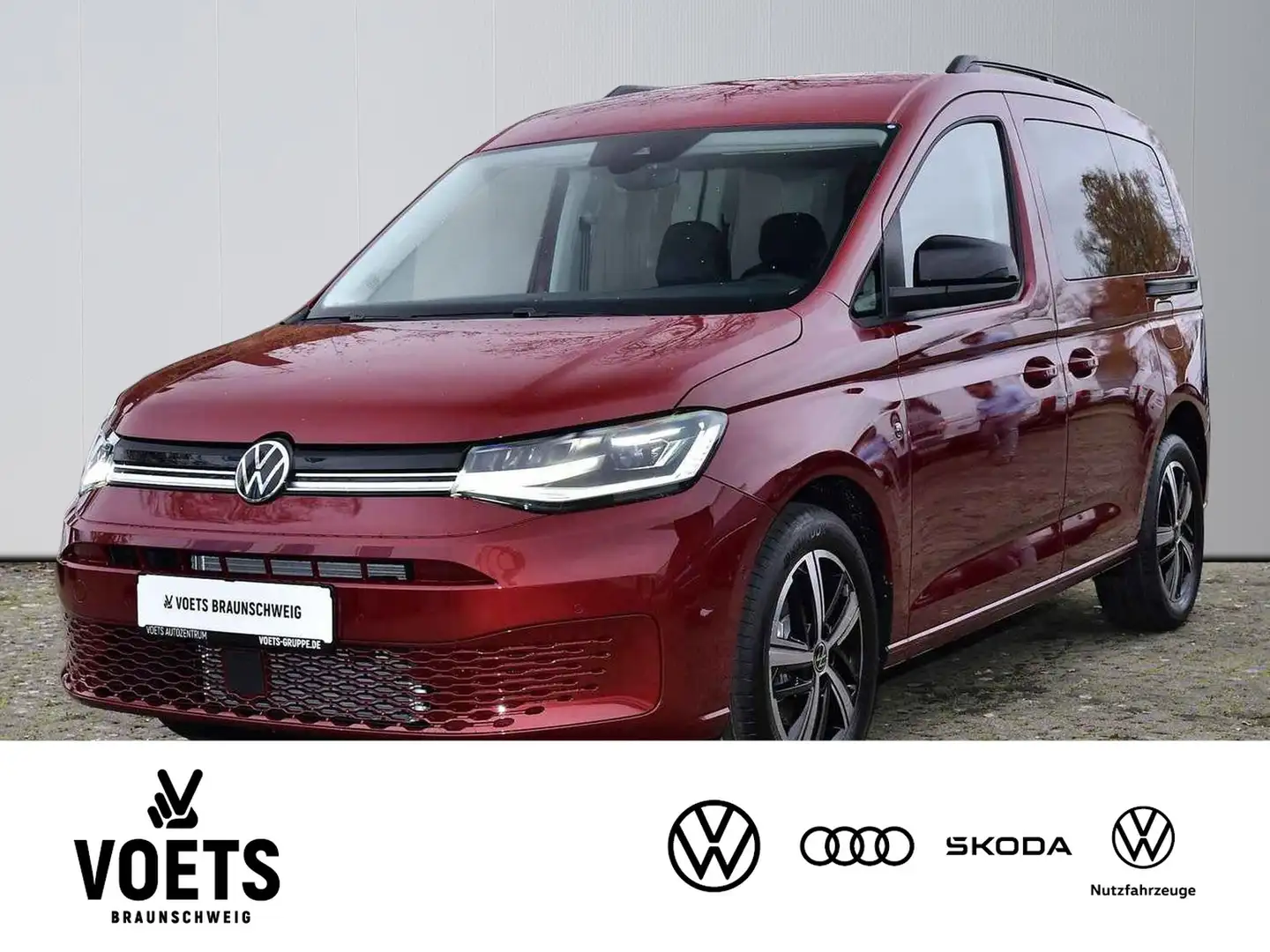 Volkswagen Caddy Life 1.5 TSI NAVI+KEYLESS+TRAVEL-ASSIST Rosso - 1