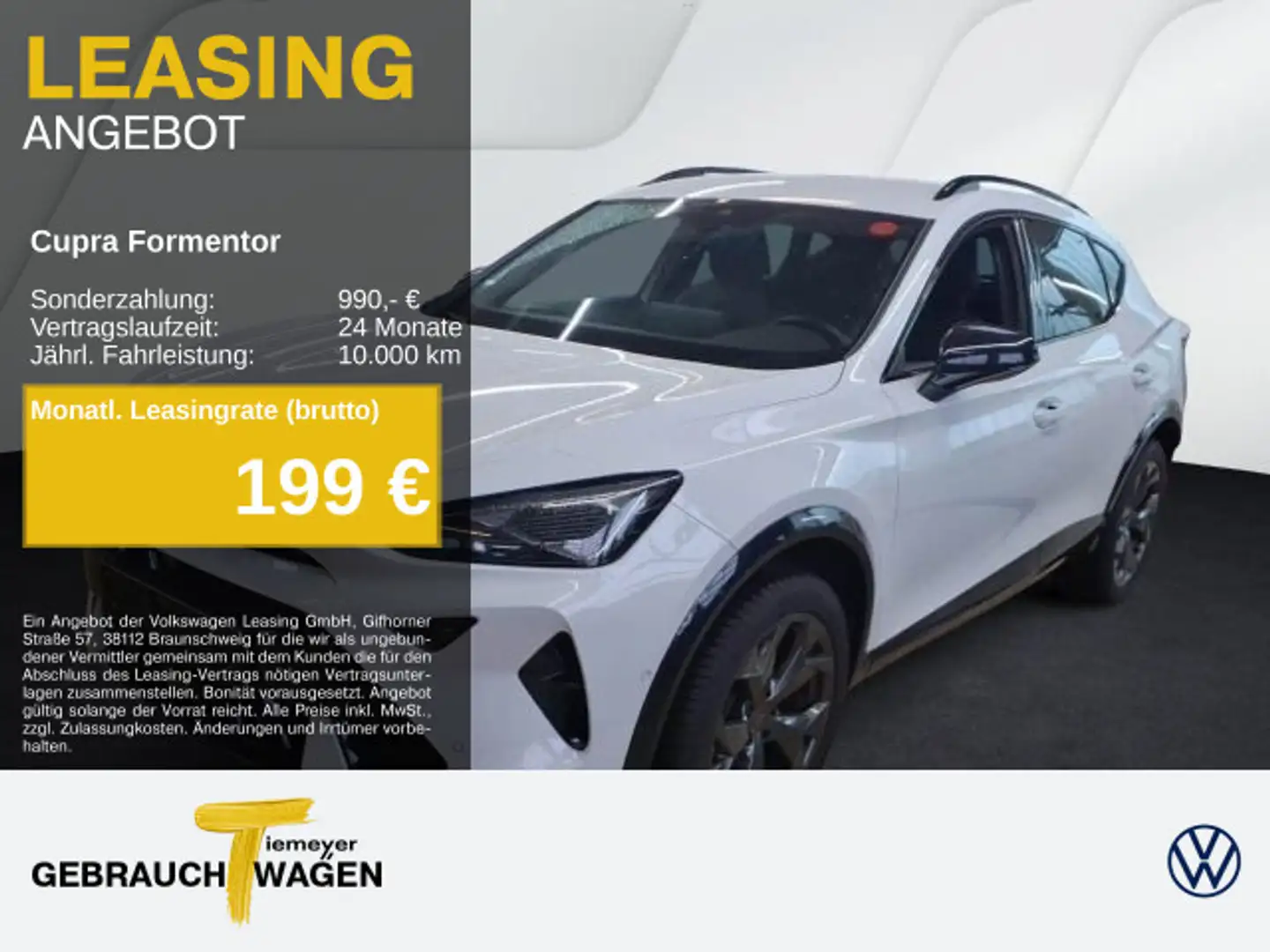 CUPRA Formentor 1.5 eTSI DSG SIDE-ASSIST 360° eKLAPPE Weiß - 1