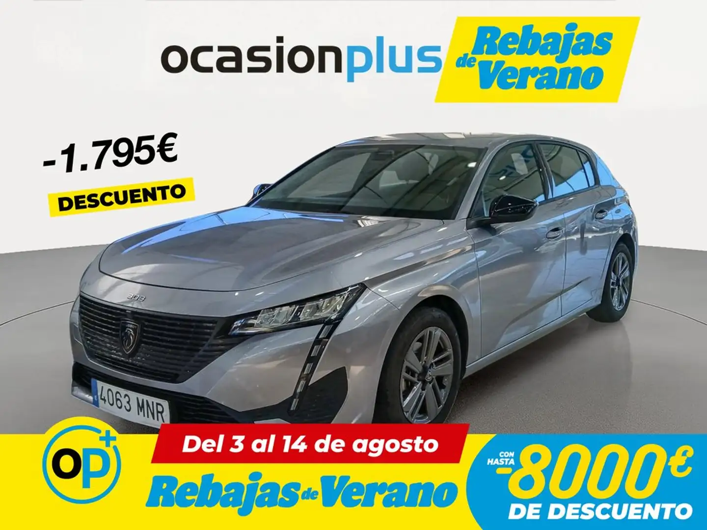 Peugeot 308 1.2 PureTech S&S Active Pack EAT8 130 Gris - 1